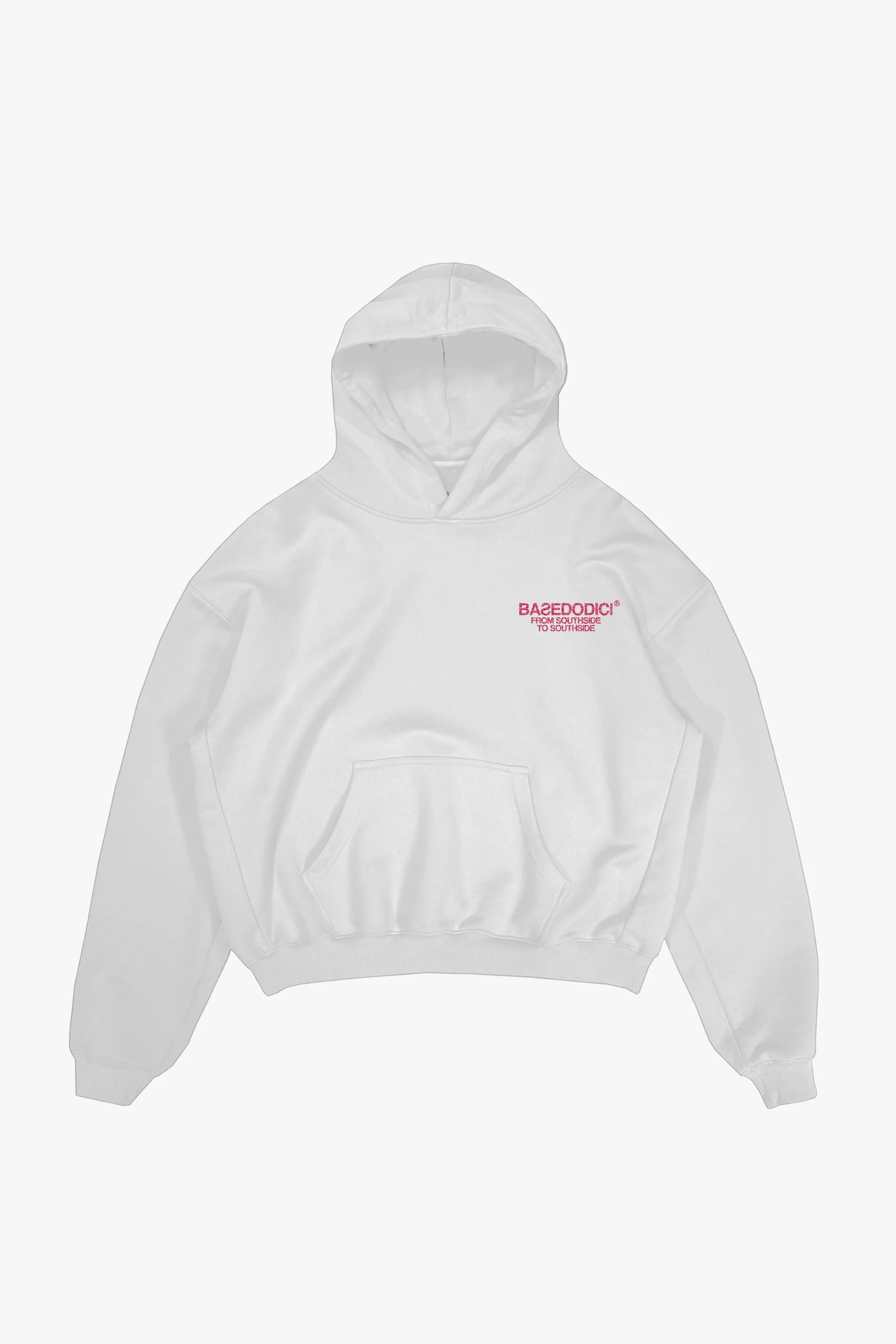 Hoodie "AMMO" CHI'T'SAP White/Glitter Bubble Pink - Image 4