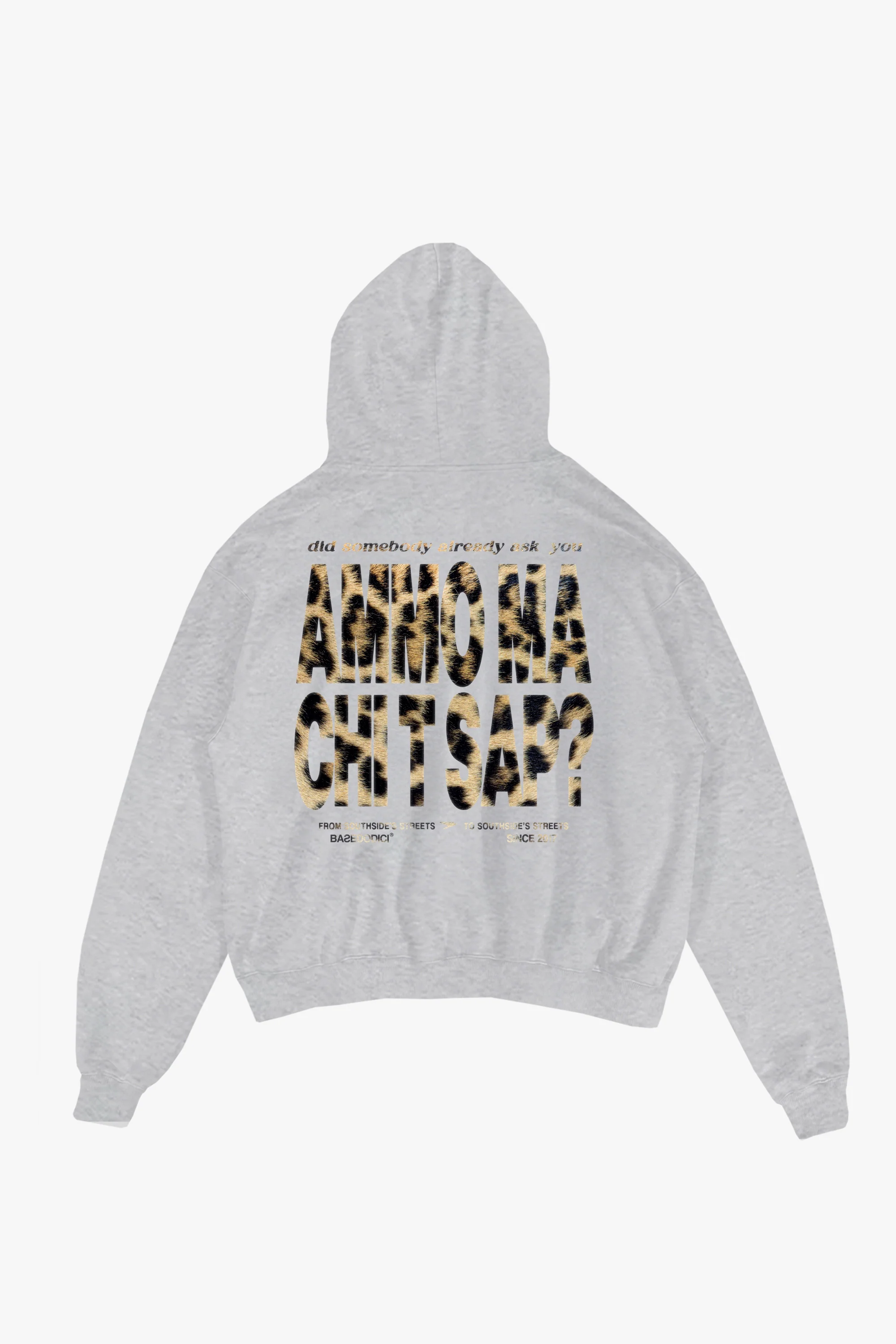 Hoodie "AMMO" CHI'T'SAP AshGrey/Animalier Yellow - Image 2