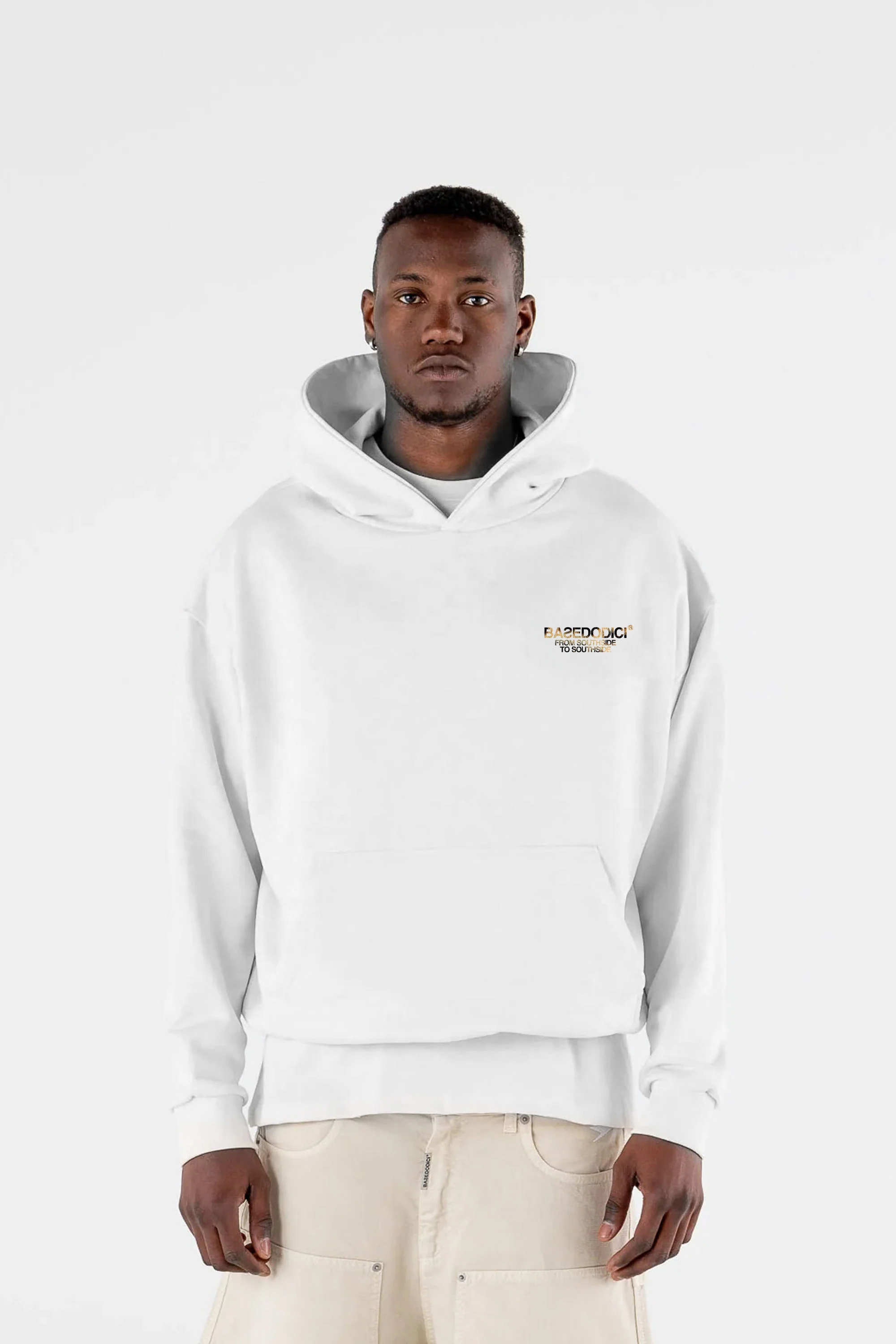 Hoodie "AMMO" CHI'T'SAP White/Animalier Yellow - Image 6