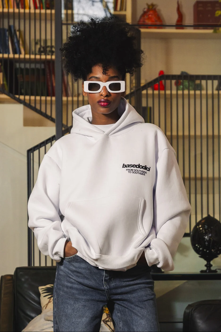 Hoodie "AMMO" CHI'T'SAP White/AnimalierPurple - Image 3