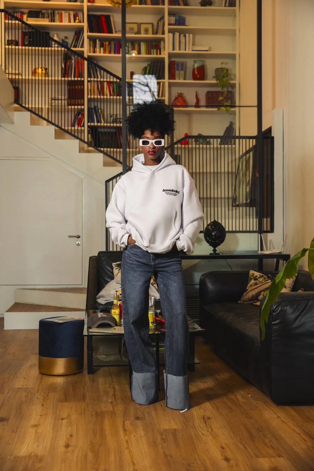 Hoodie "AMMO" CHI'T'SAP White/AnimalierPurple - Image 5