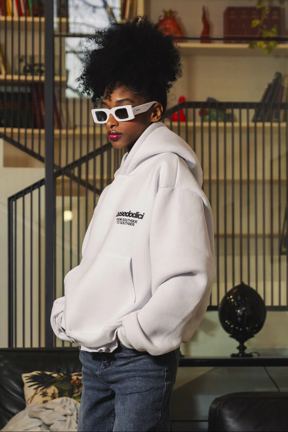Hoodie "AMMO" CHI'T'SAP White/AnimalierPurple - Image 6