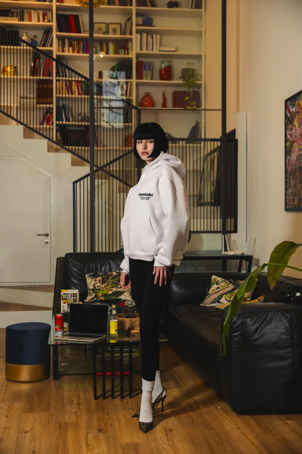 Hoodie "AMMO" CHI'T'SAP White/FurryPink - Image 7