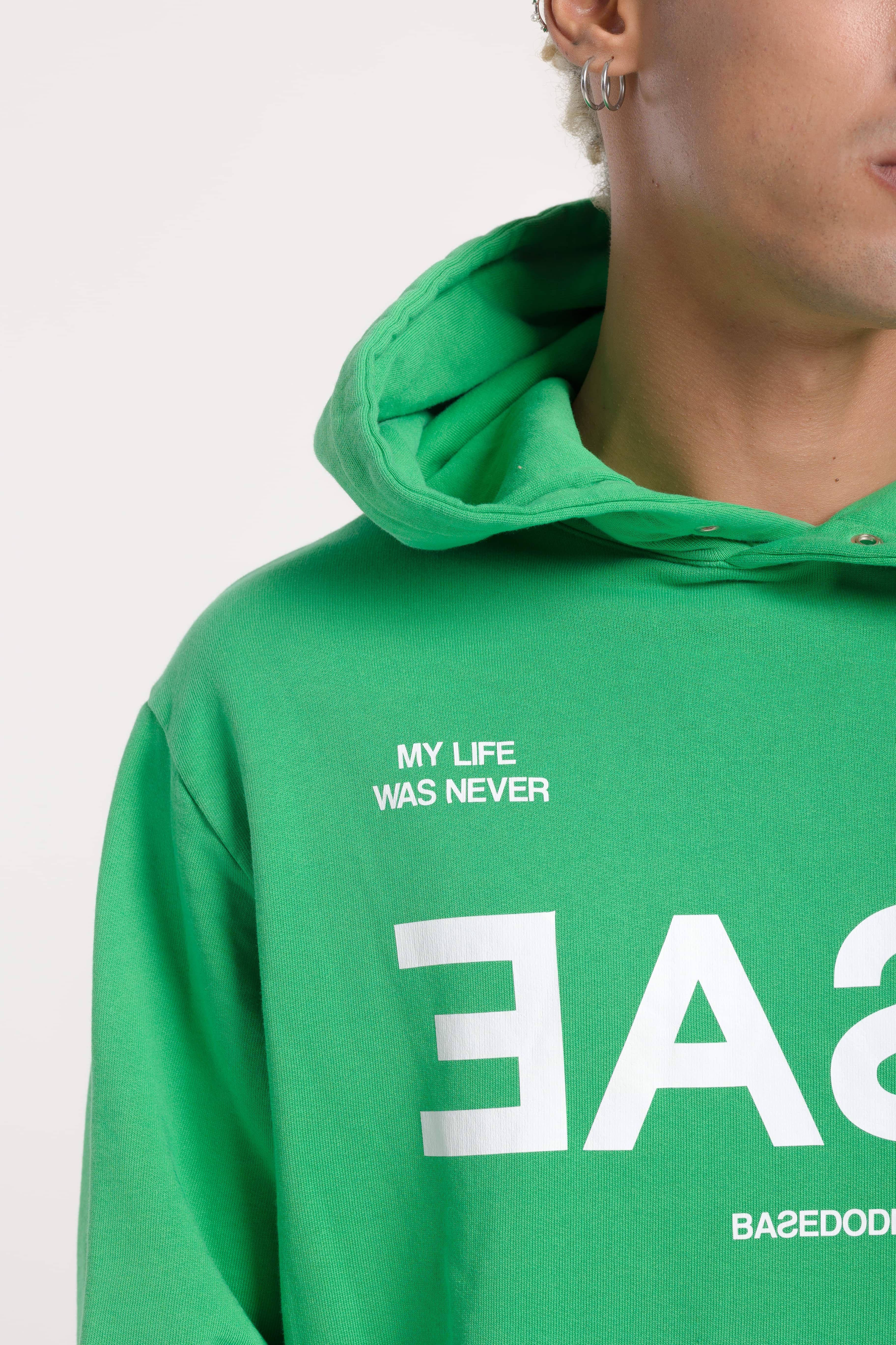 Hoodie “BADINFLUENCE” Easy Green - Image 10