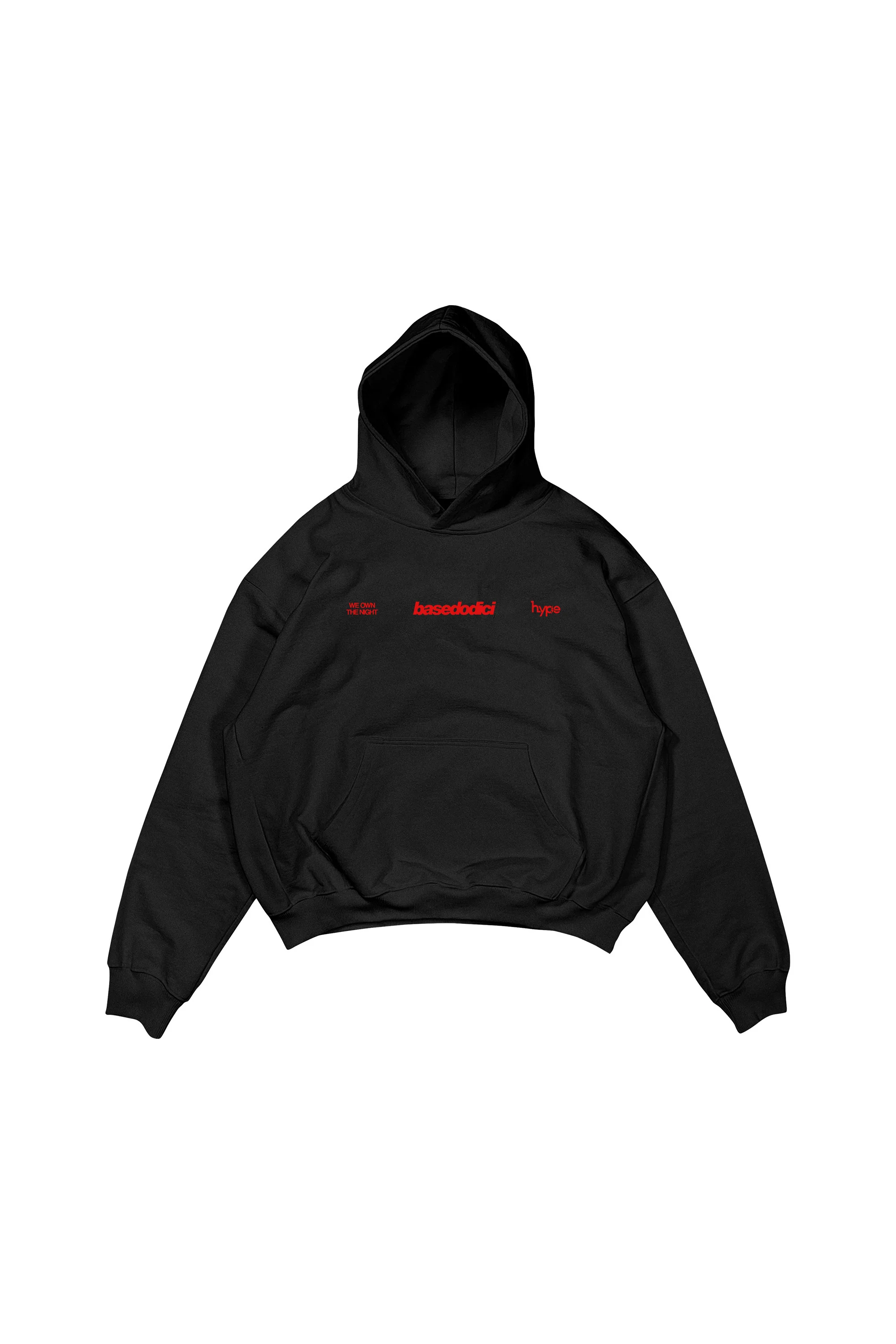 Hoodie “BASEDODICIxHYPE” Nightlife Black - Image 8