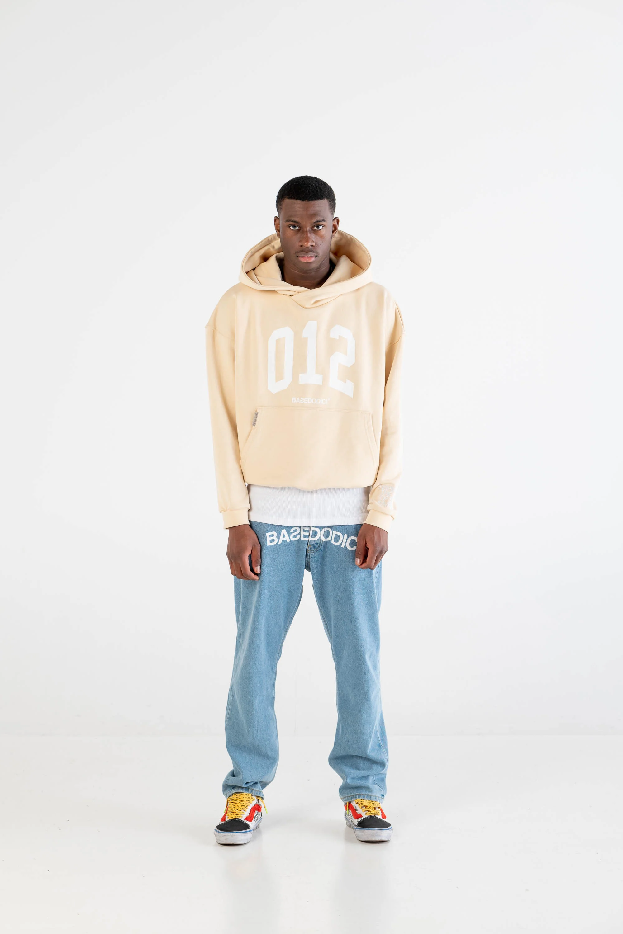Hoodie Boxy “DYSTOPIA” 012 Cream - Image 3