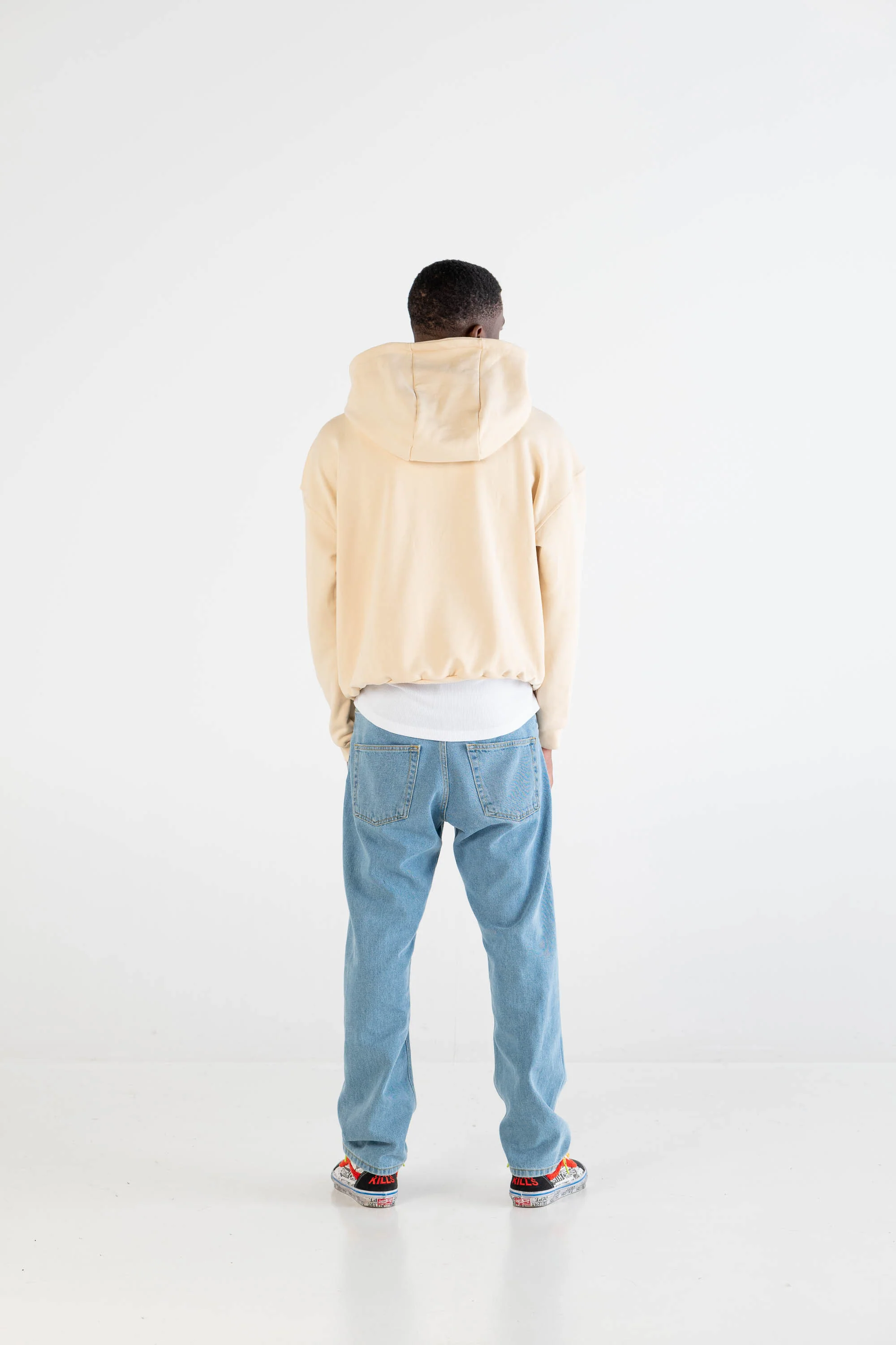 Hoodie Boxy “DYSTOPIA” 012 Cream - Image 5
