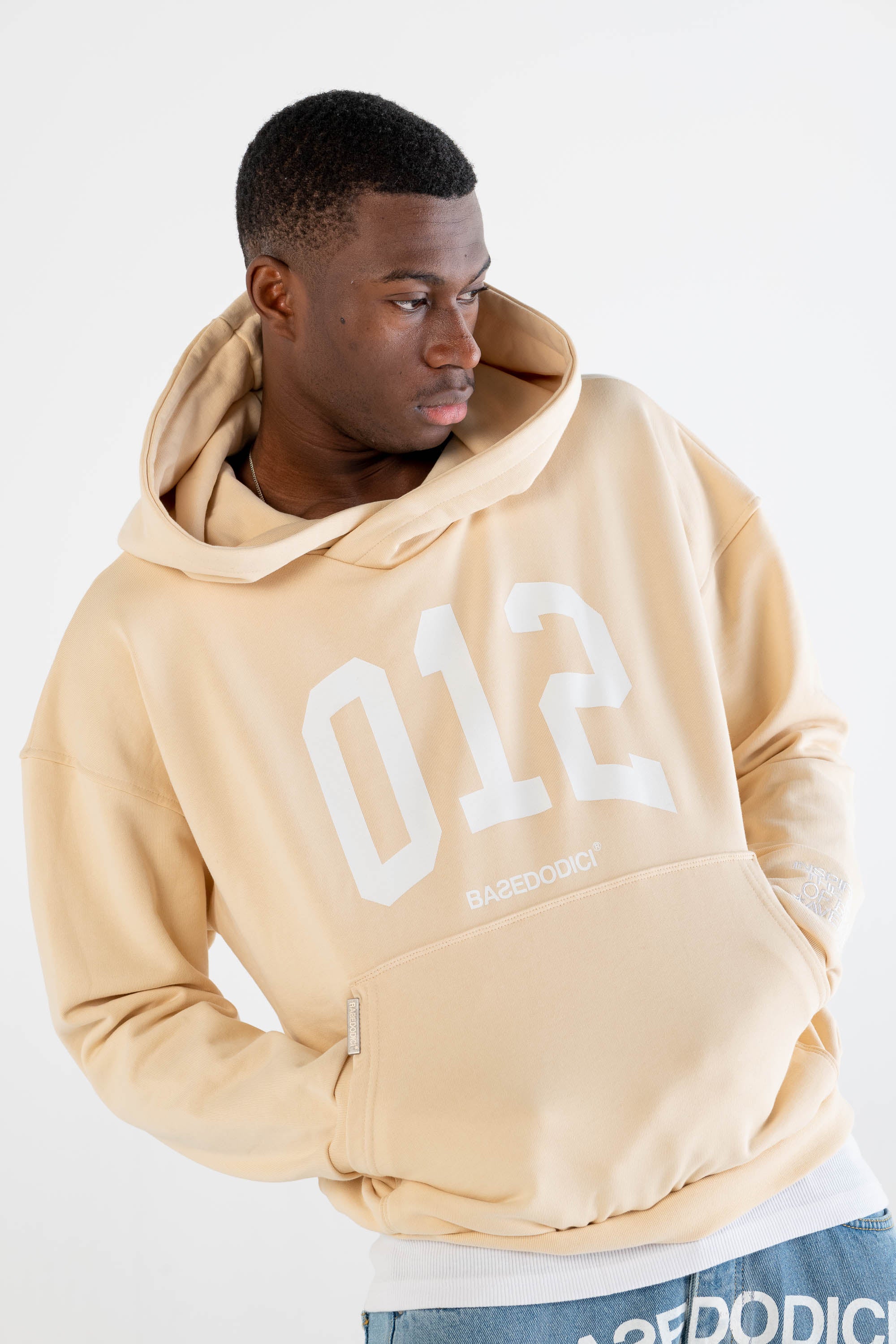 Hoodie Boxy “DYSTOPIA” 012 Cream - Image 7