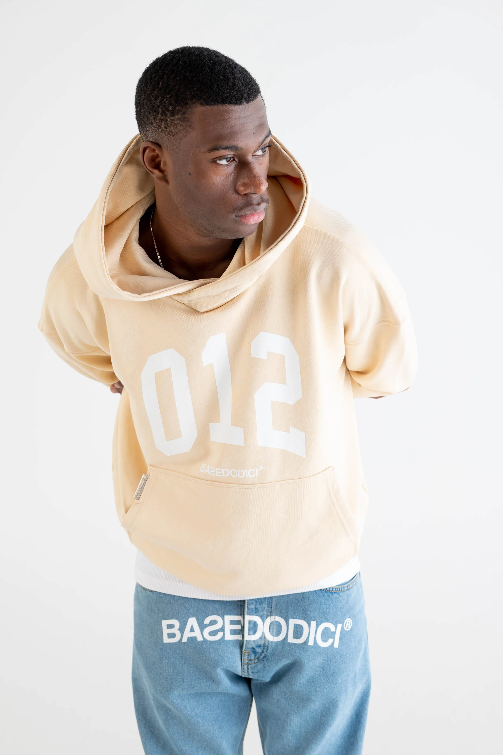 Hoodie Boxy “DYSTOPIA” 012 Cream - Image 9