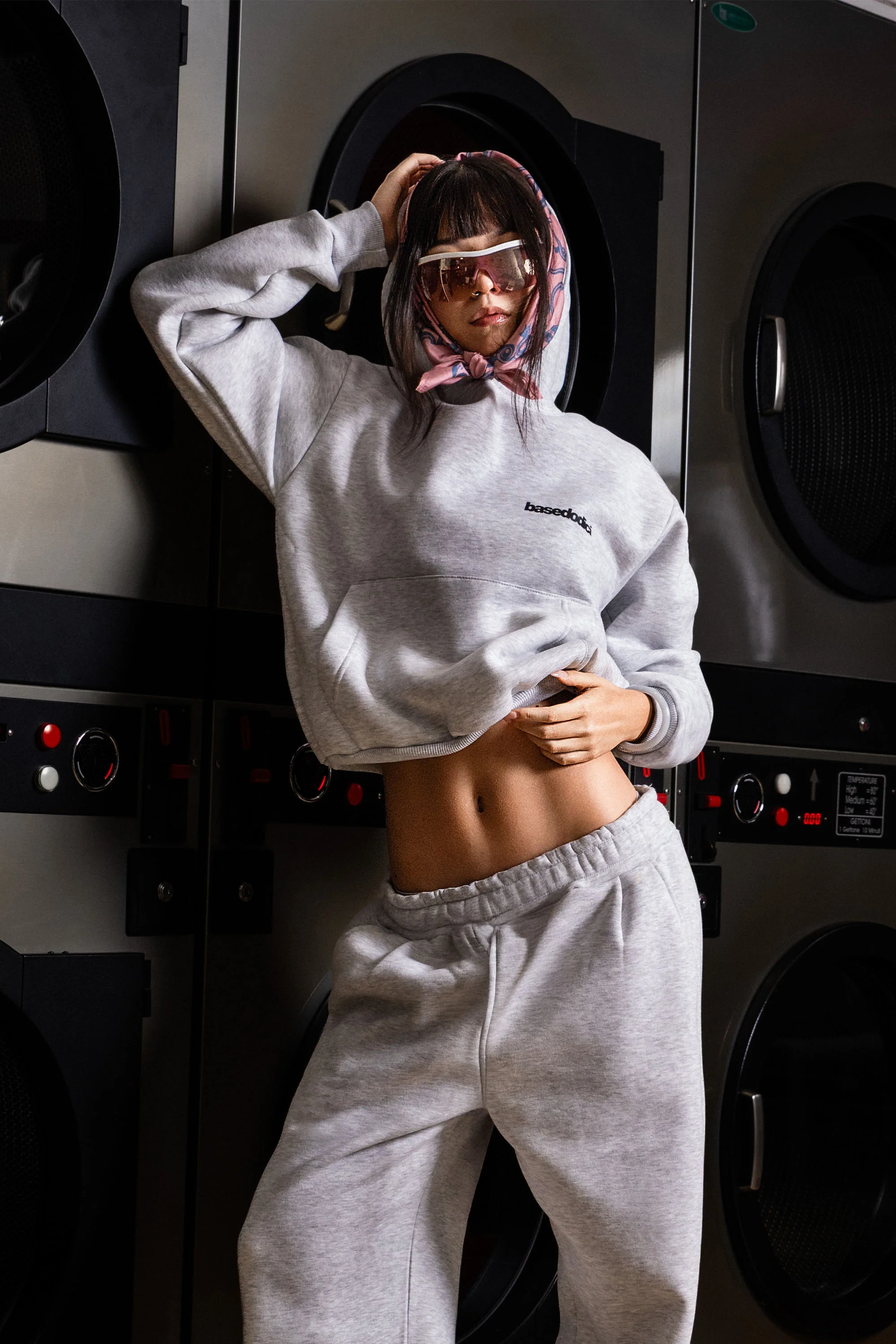 Hoodie "COMFY" Basic AshGrey/Black - Image 2