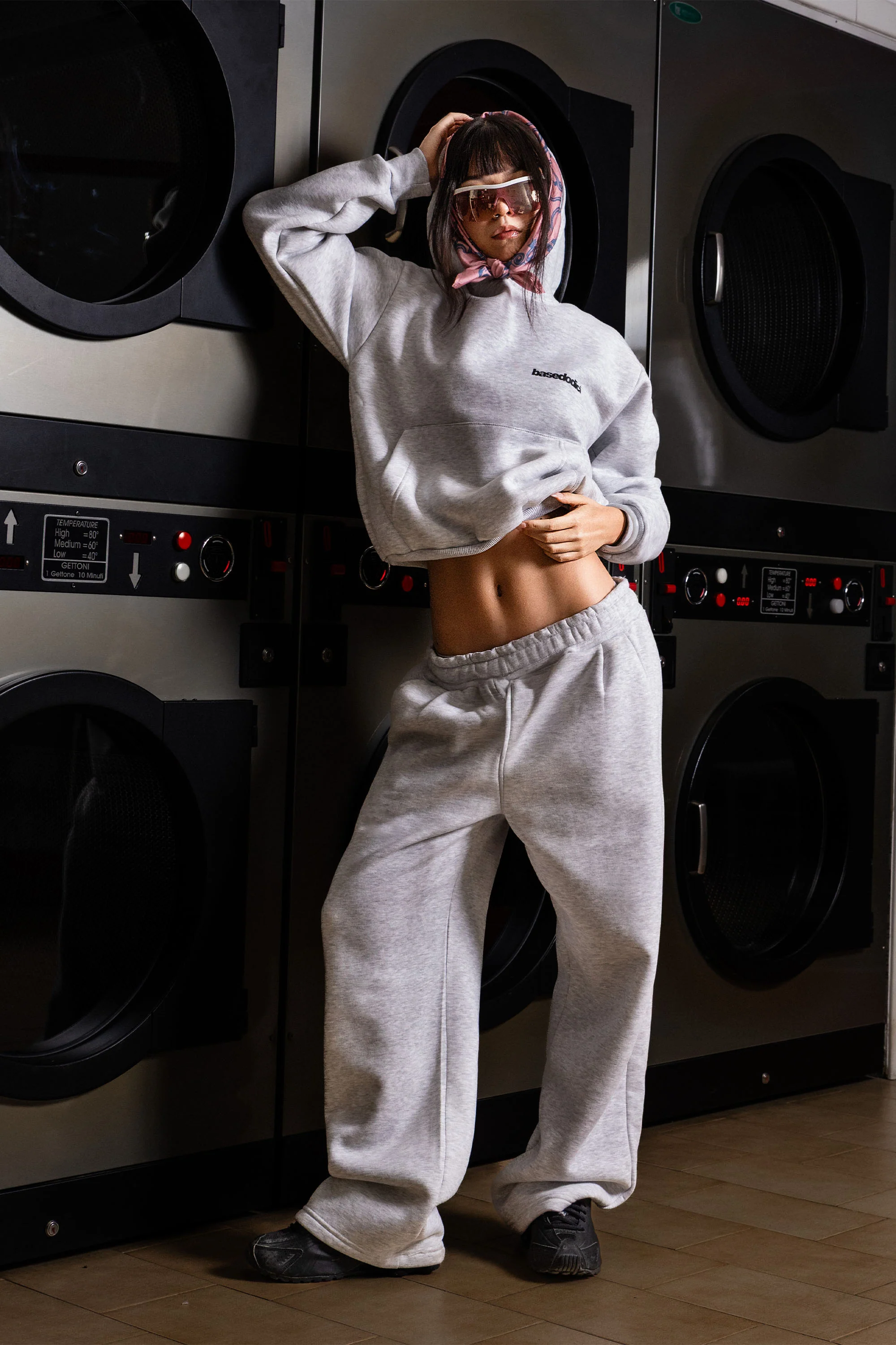Hoodie "COMFY" Basic AshGrey/Black - Image 6