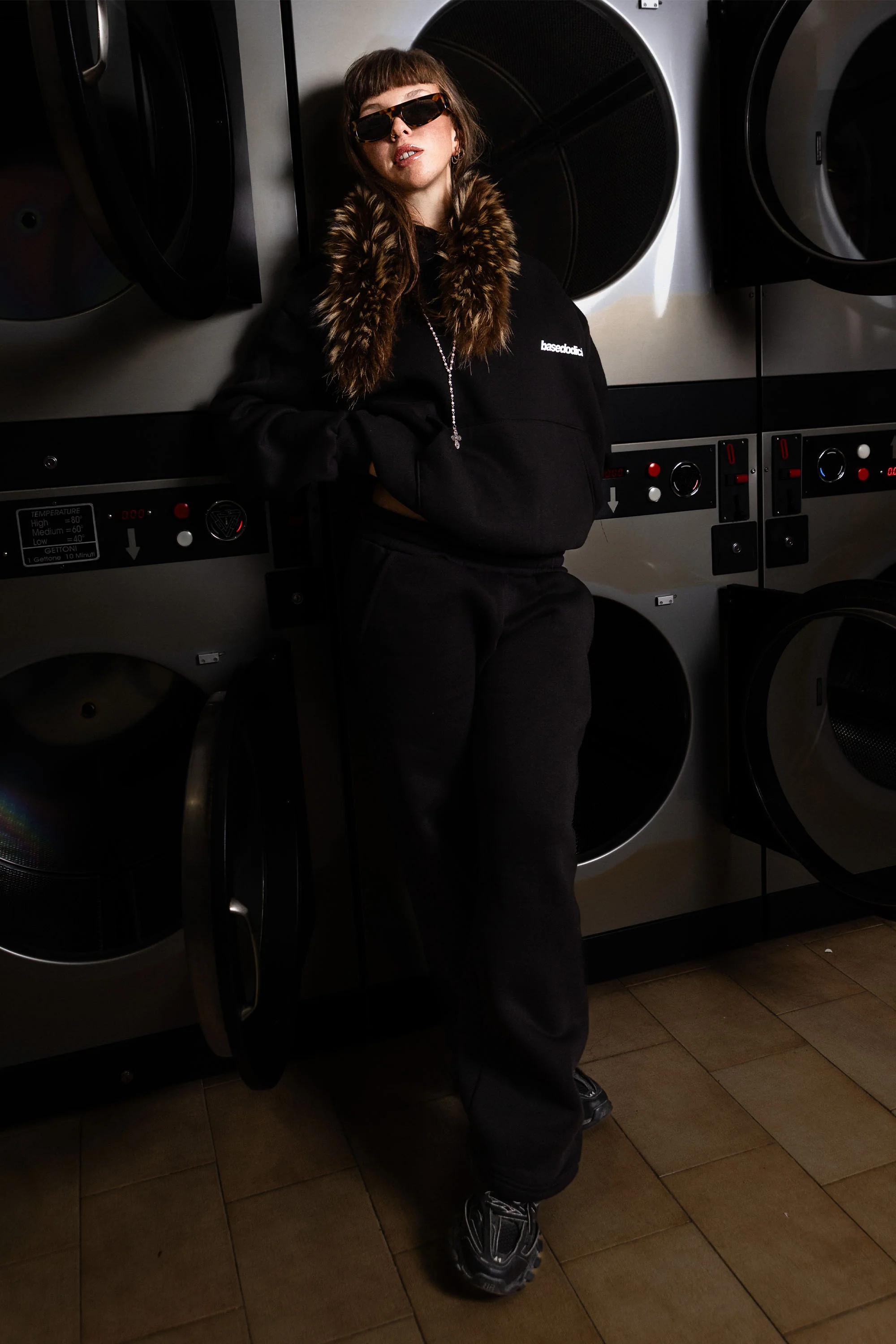 Hoodie "COMFY" Basic Black/White - Image 3
