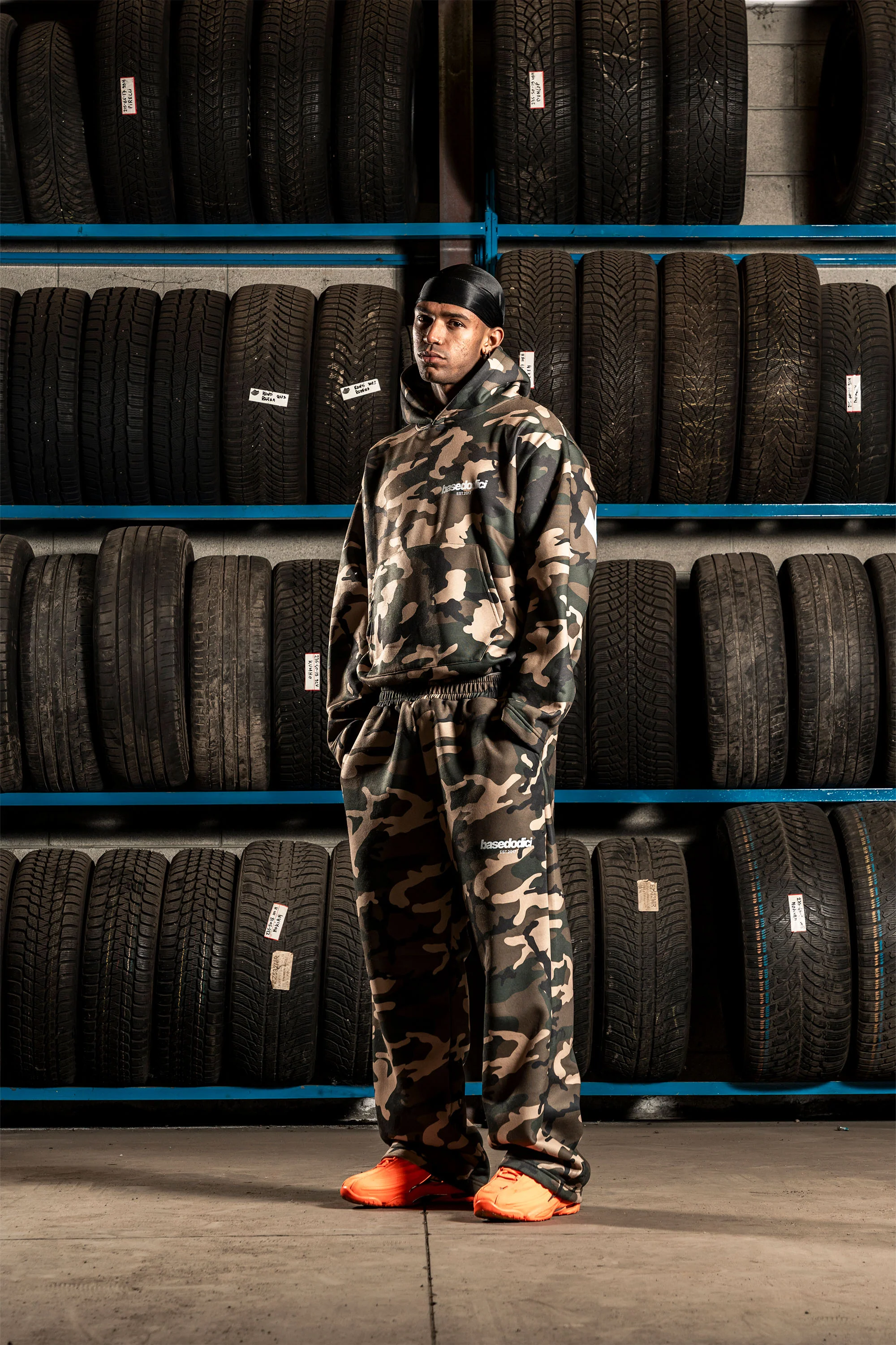 Hoodie "DETROIT" Camo Green - Image 5