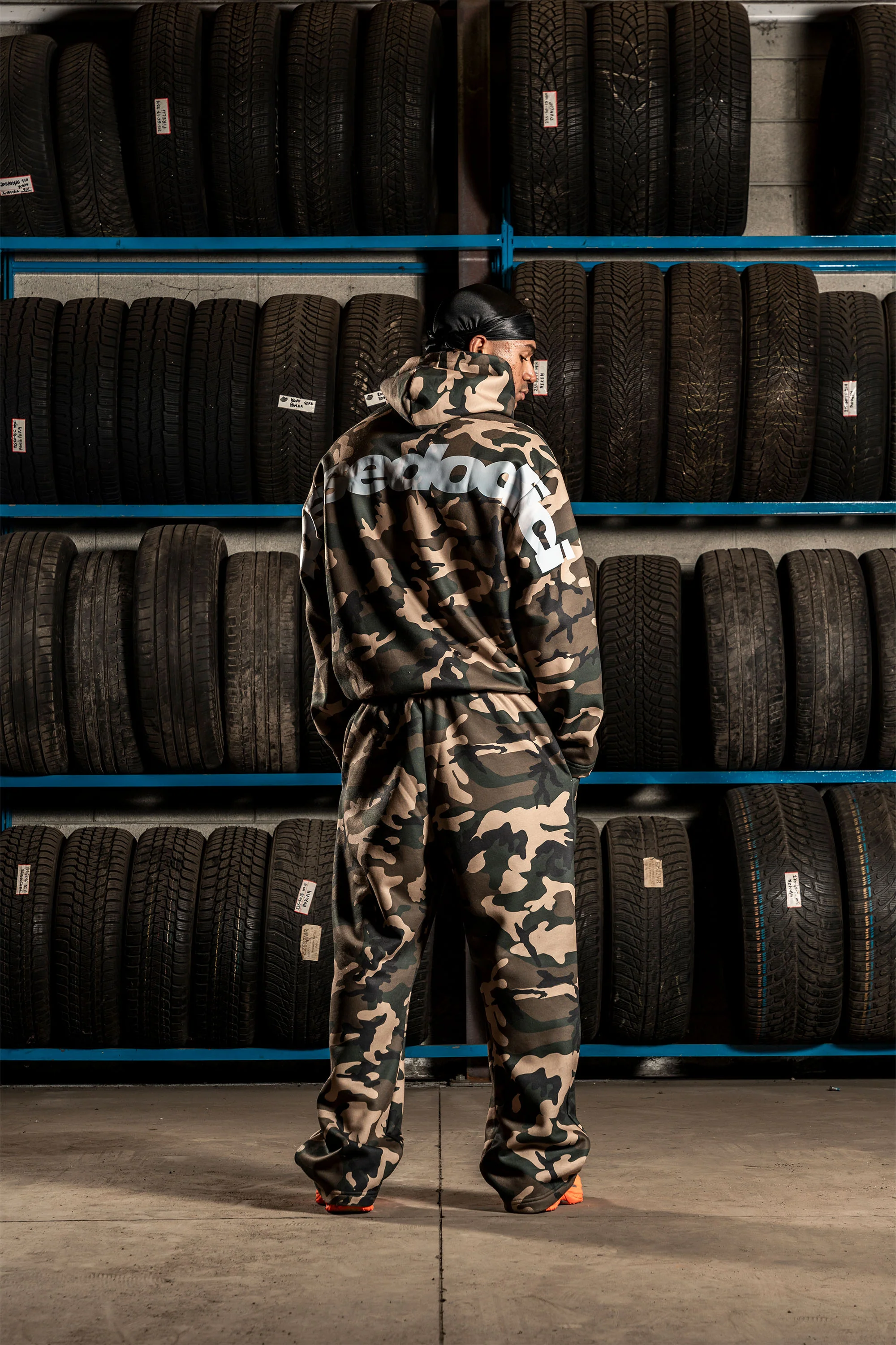 Hoodie "DETROIT" Camo Green - Image 6