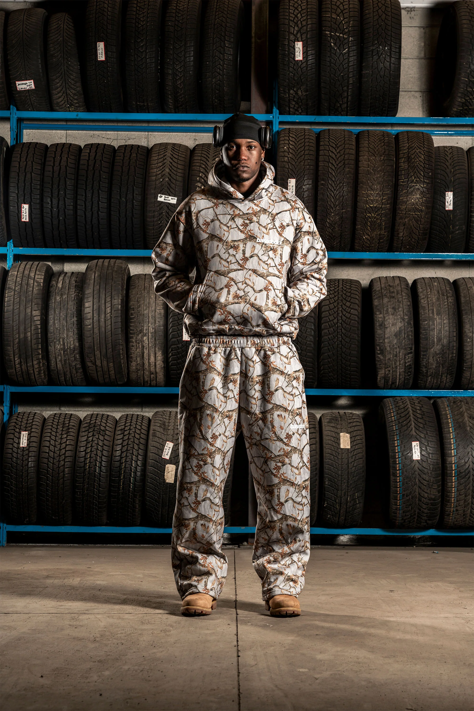 Hoodie "DETROIT" Forest Grey - Image 7