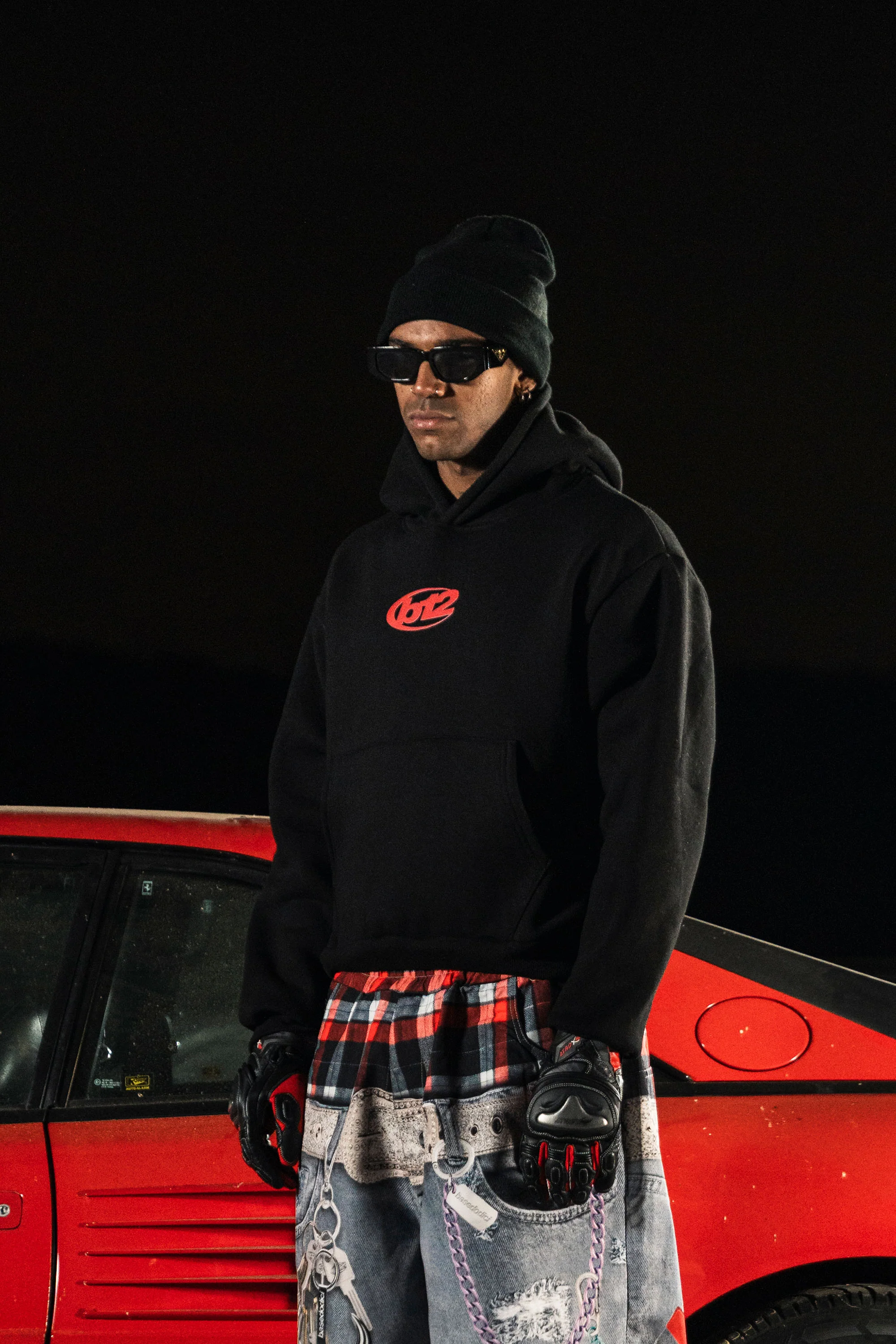 Hoodie "DETROIT" Junkyard Black - Image 3