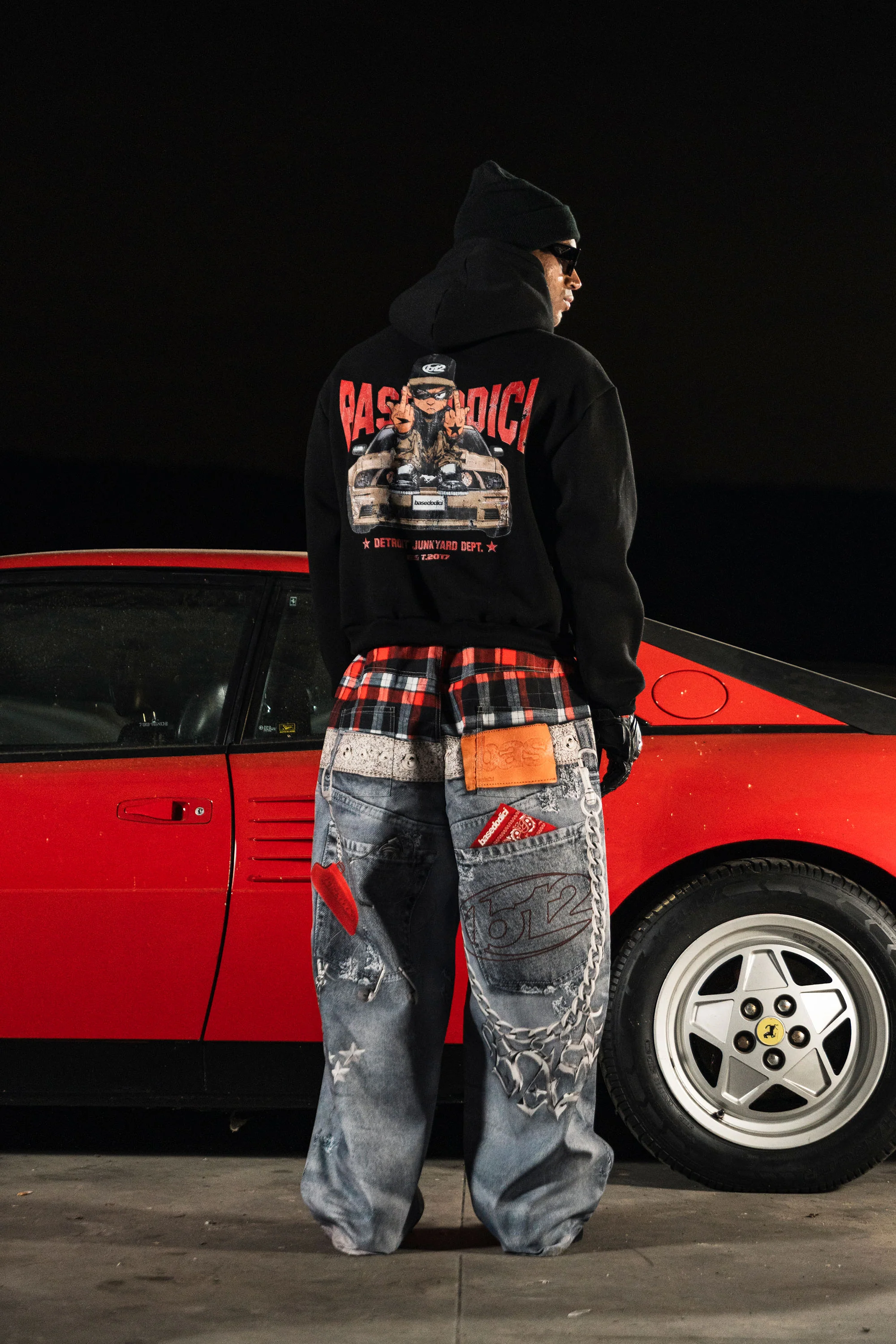 Hoodie "DETROIT" Junkyard Black - Image 8
