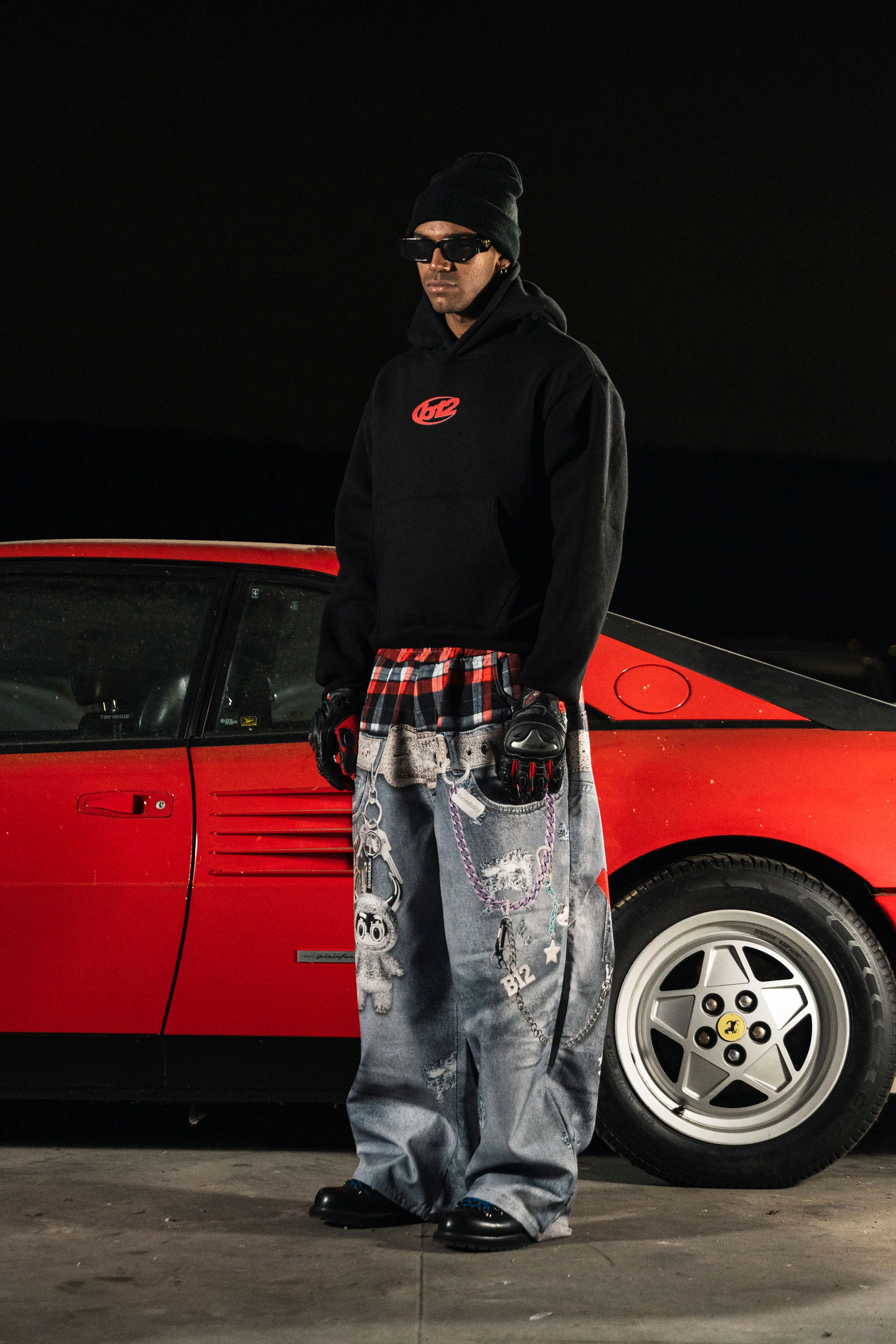 Hoodie "DETROIT" Junkyard Black - Image 9