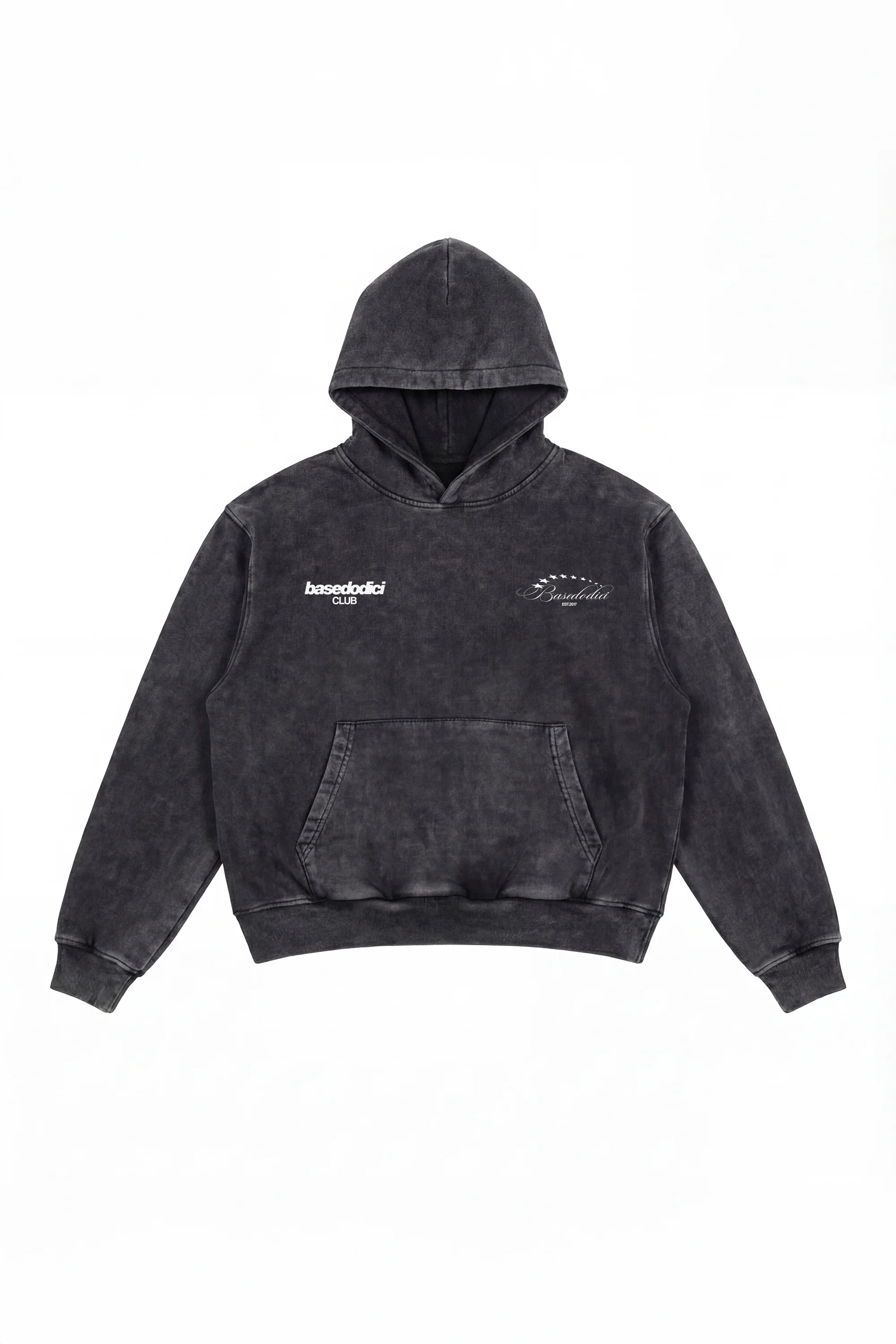 Hoodie "FOR DREAMERS" SoftClubbing Stone Washed Dark - Image 4