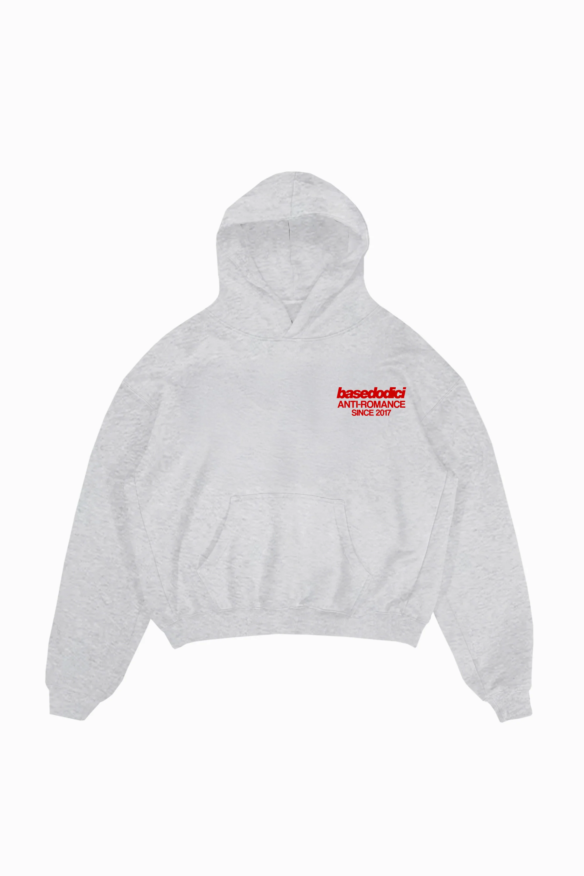 Hoodie "KILLED ROMANCE" AshGrey/Red - Image 14
