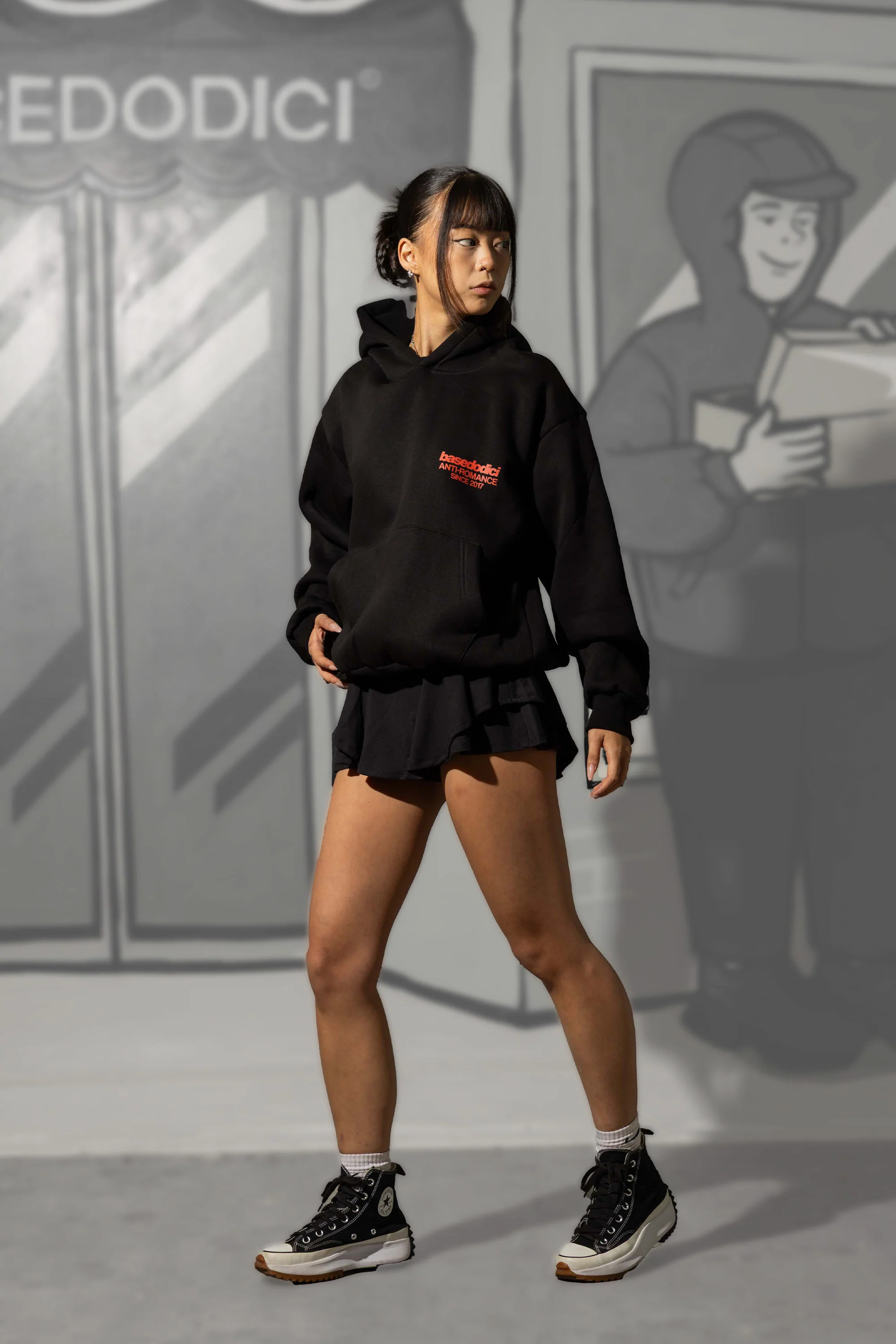 Hoodie "KILLED ROMANCE" Black/Red - Image 12