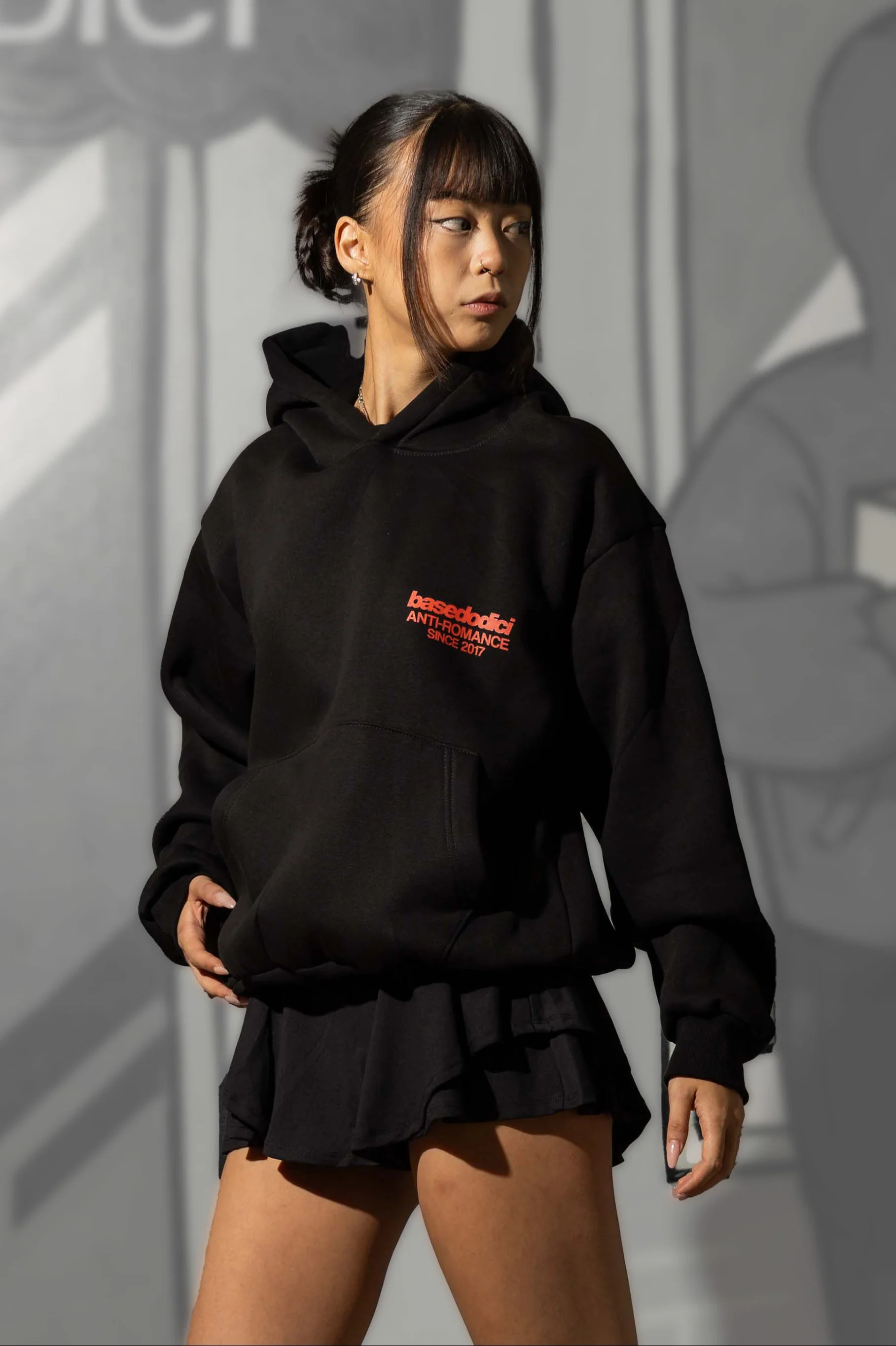 Hoodie "KILLED ROMANCE" Black/Red - Image 3