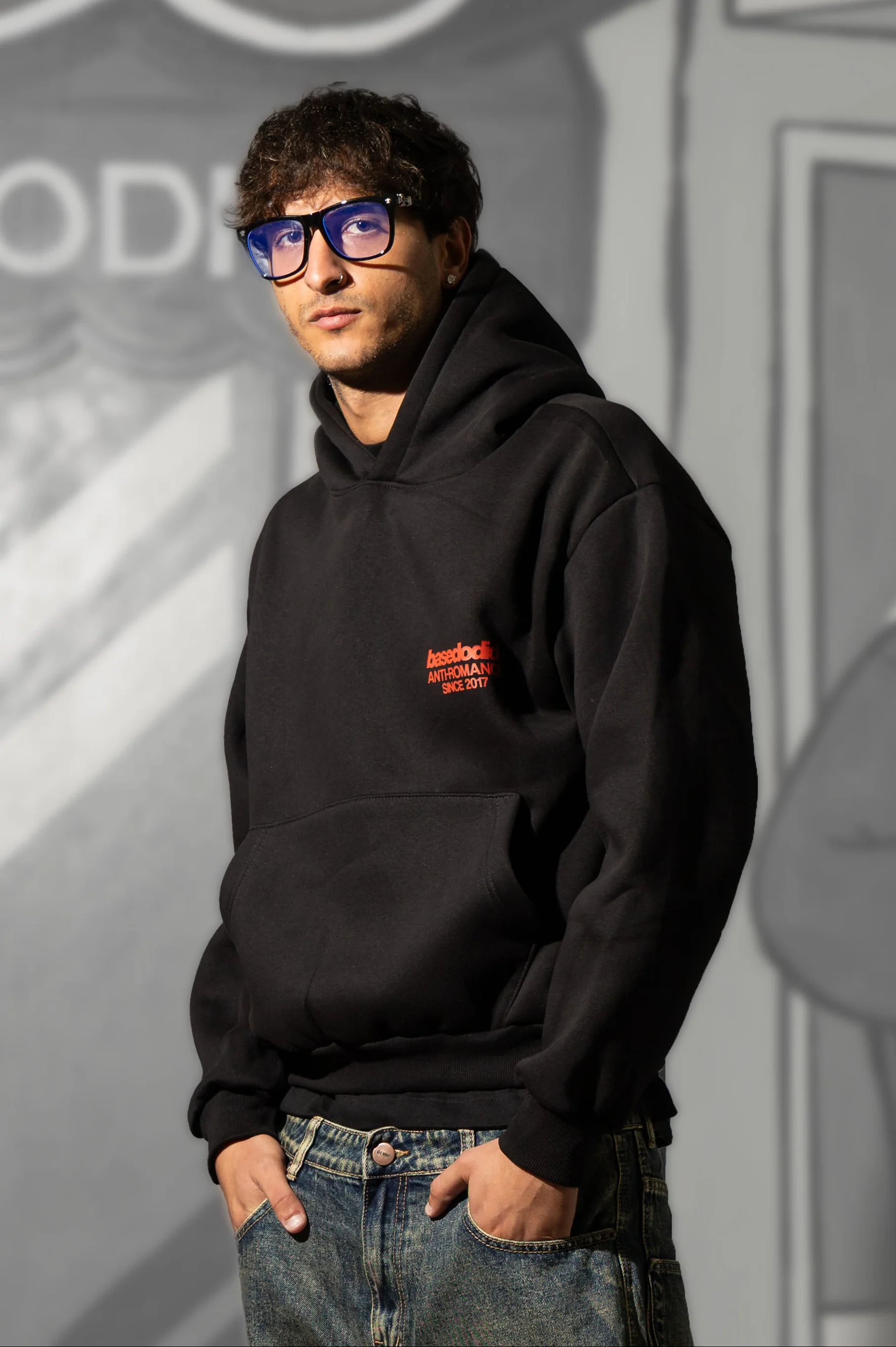 Hoodie "KILLED ROMANCE" Black/Red - Image 6