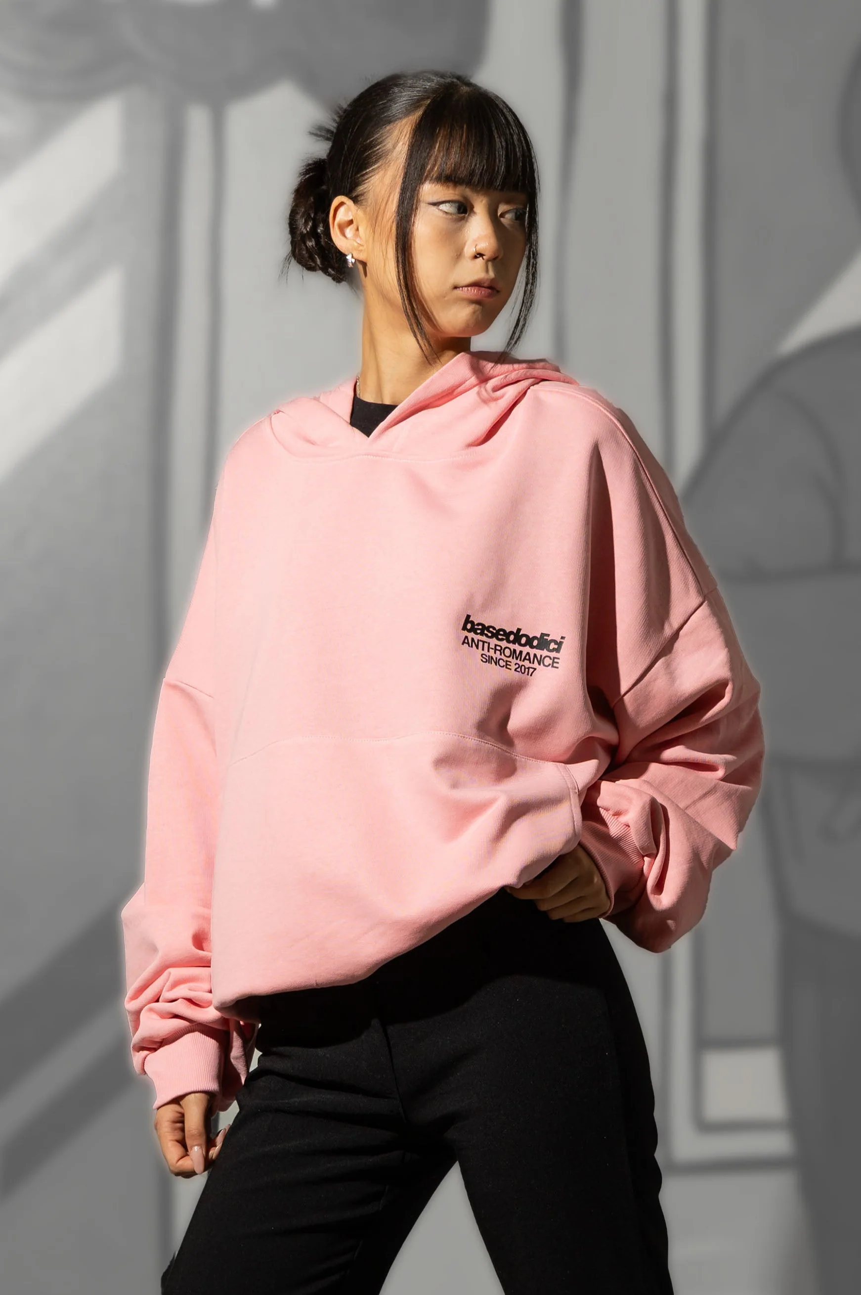 Hoodie "KILLED ROMANCE" Pink/Black - Image 5