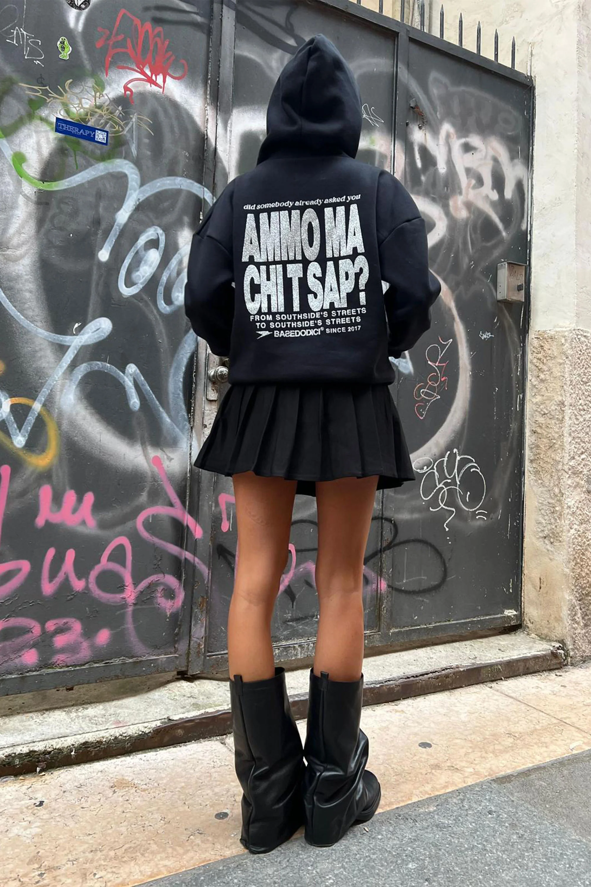 Hoodie "AMMO" CHI'T'SAP Black/Glitter - Image 8