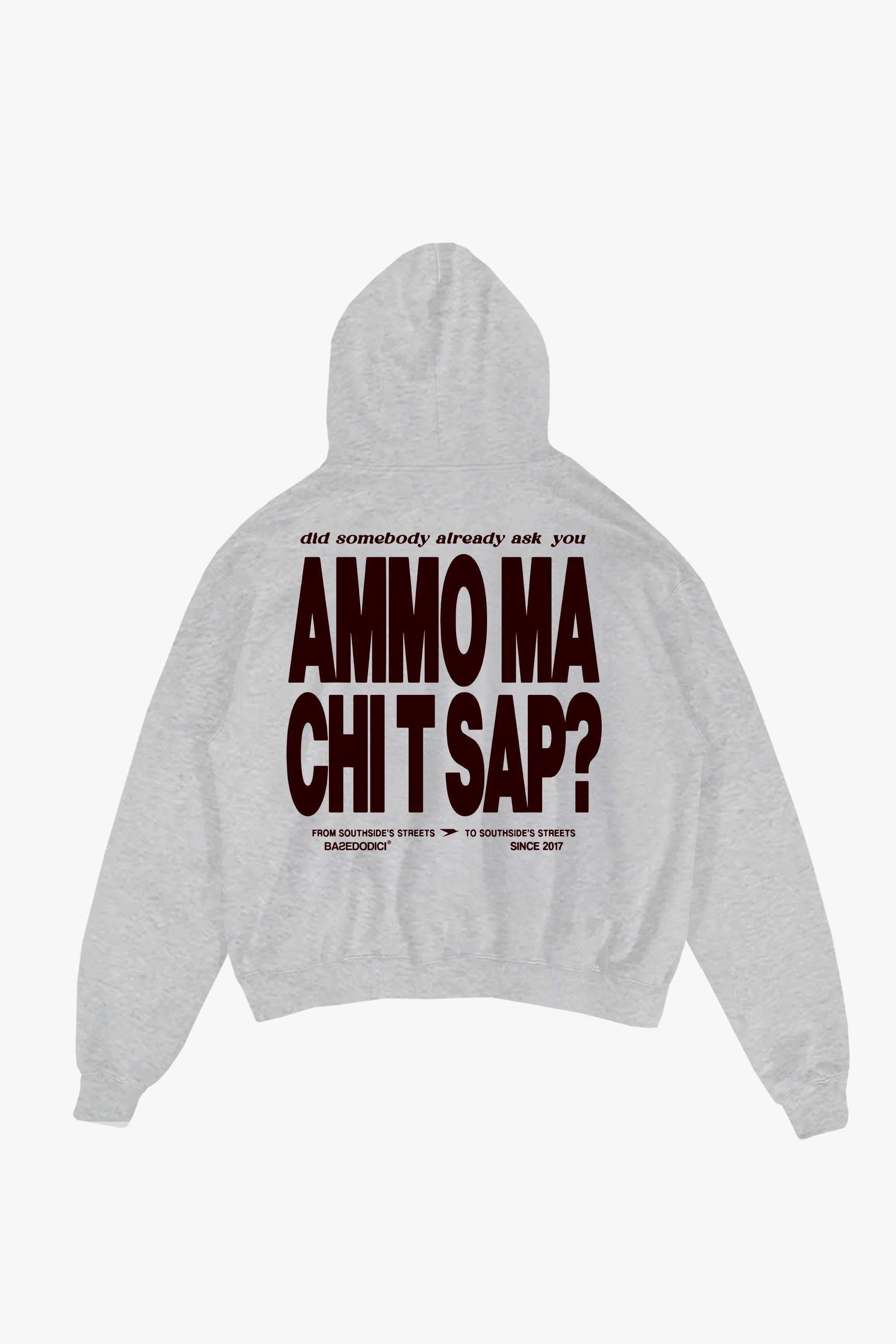 Hoodie "AMMO" CHI'T'SAP AshGrey