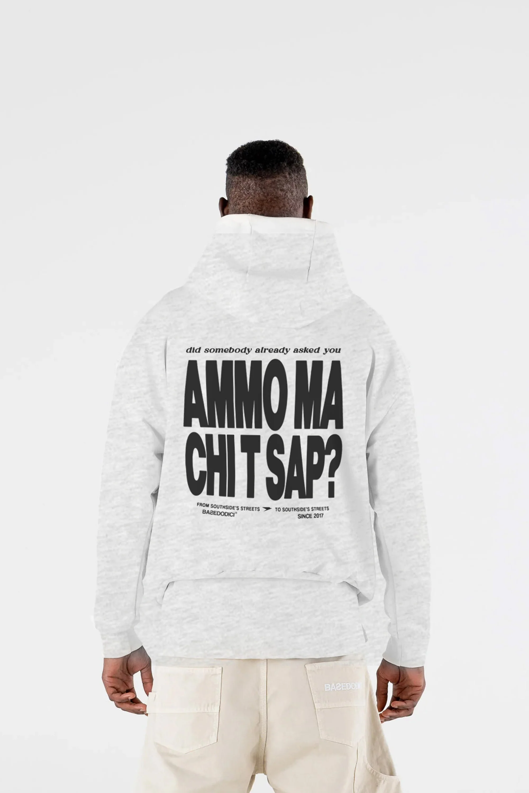 Hoodie "AMMO" CHI'T'SAP AshGrey - Image 2