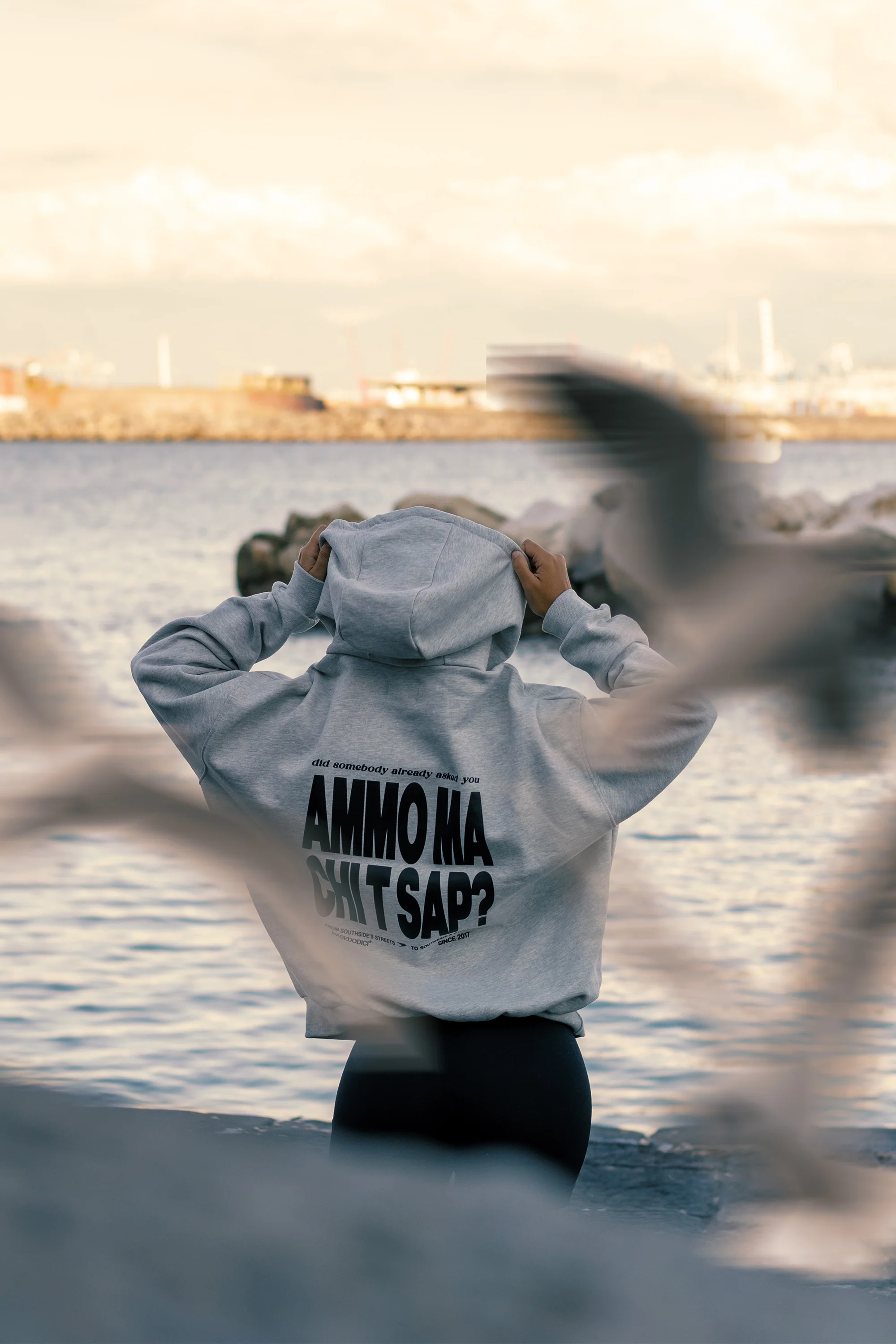 Hoodie "AMMO" CHI'T'SAP AshGrey - Image 7