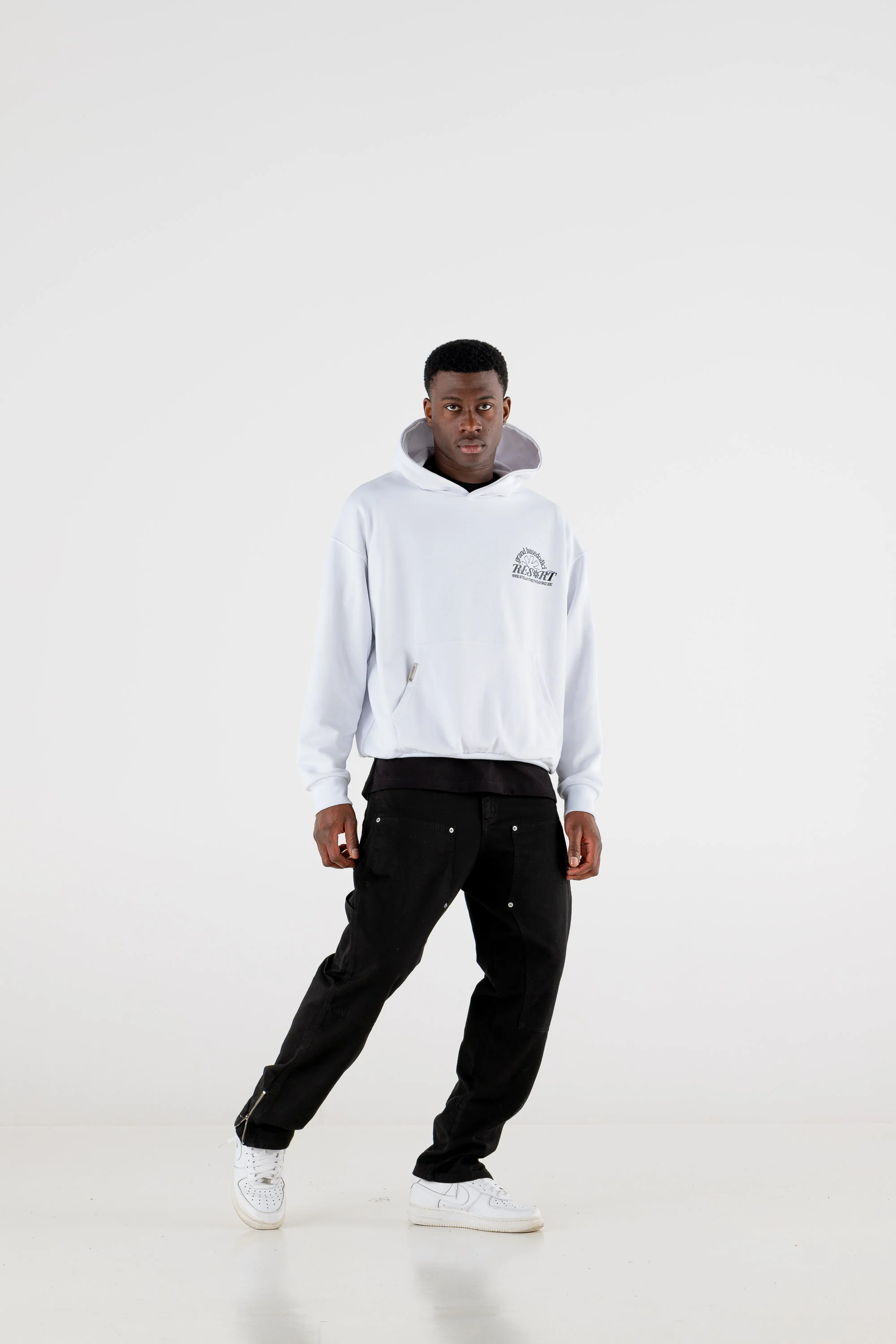 Hoodie “RESORT” Grand Resort White - Image 5