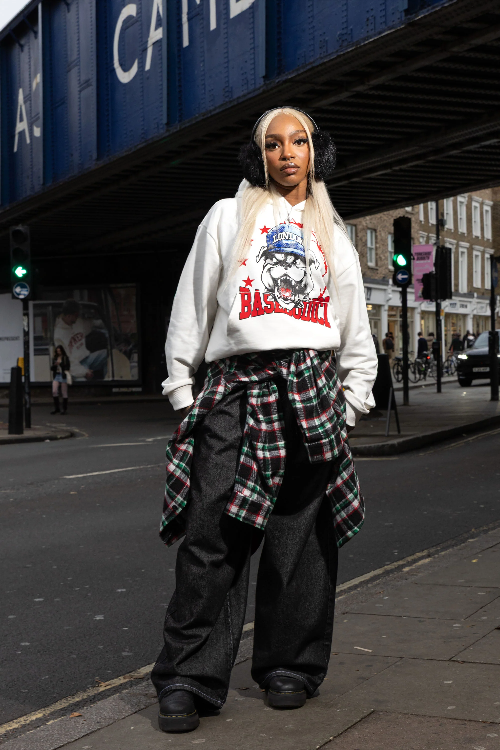 Hoodie "RUDEBOY LDN" Bull White - Image 6