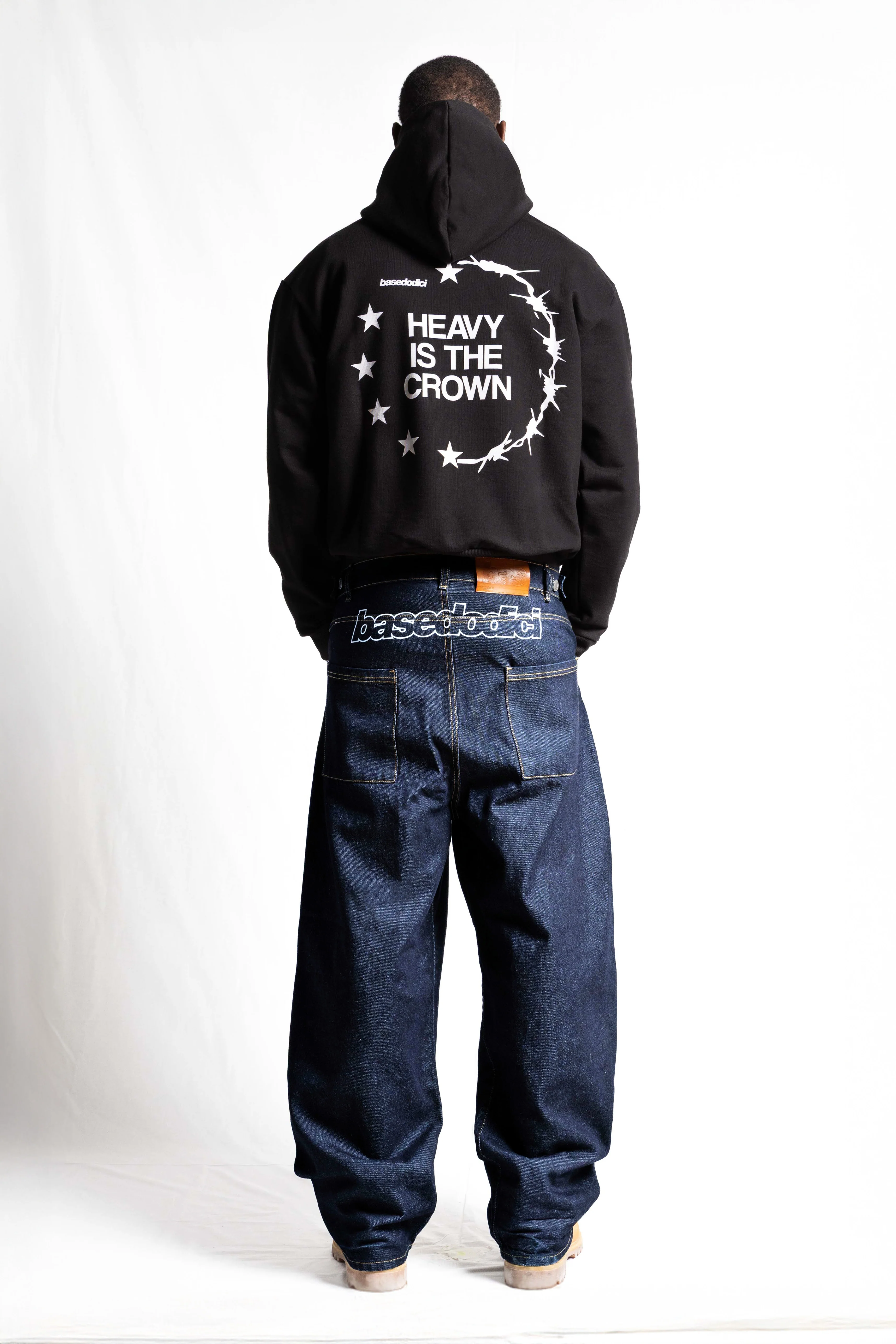 Hoodie "RUDEBOY LDN" Crown Black - Image 4