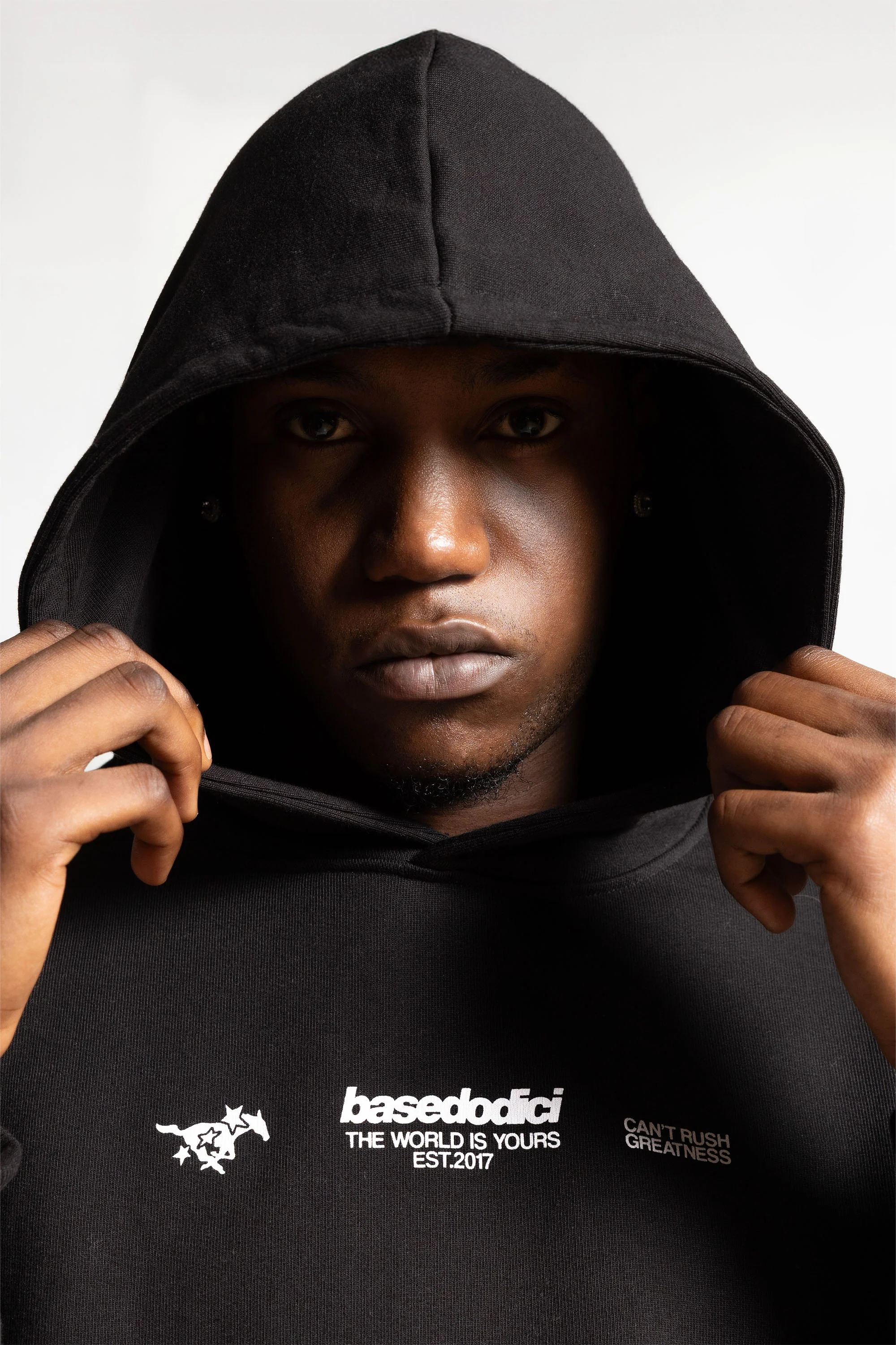 Hoodie "RUDEBOY LDN" Crown Black - Image 5