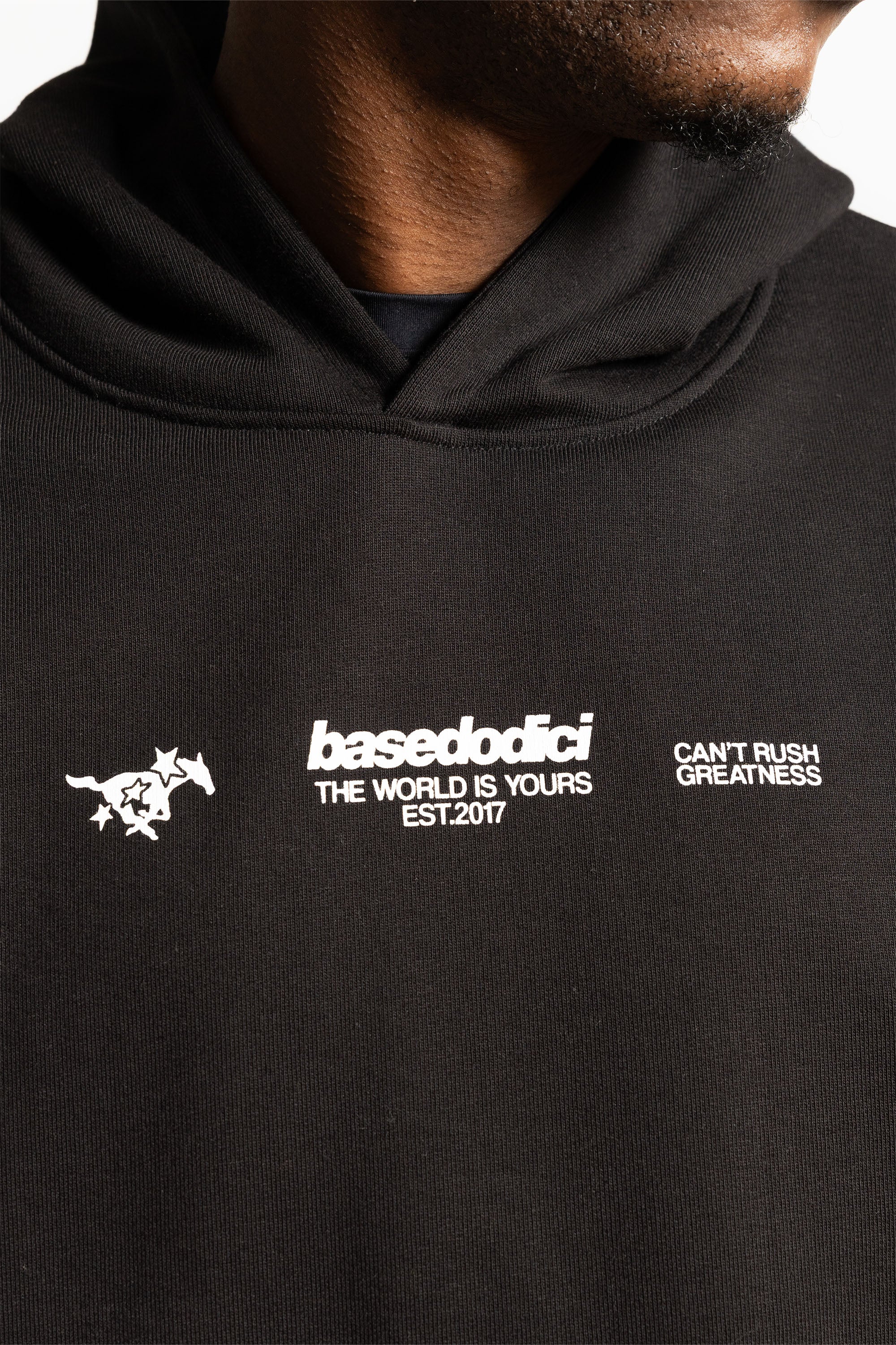 Hoodie "RUDEBOY LDN" Crown Black - Image 7