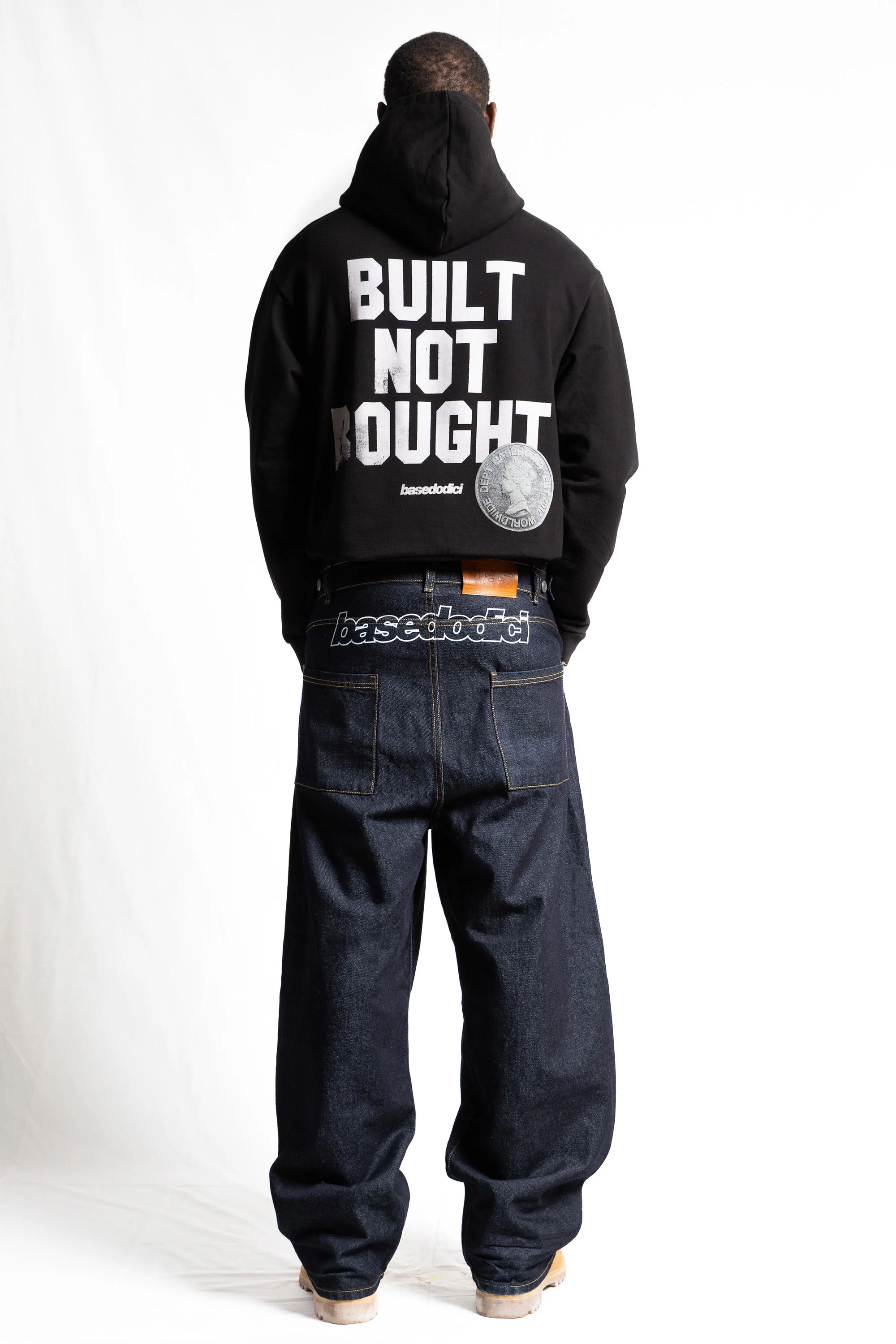 Hoodie "RUDEBOY LDN" NotBought Black - Image 5