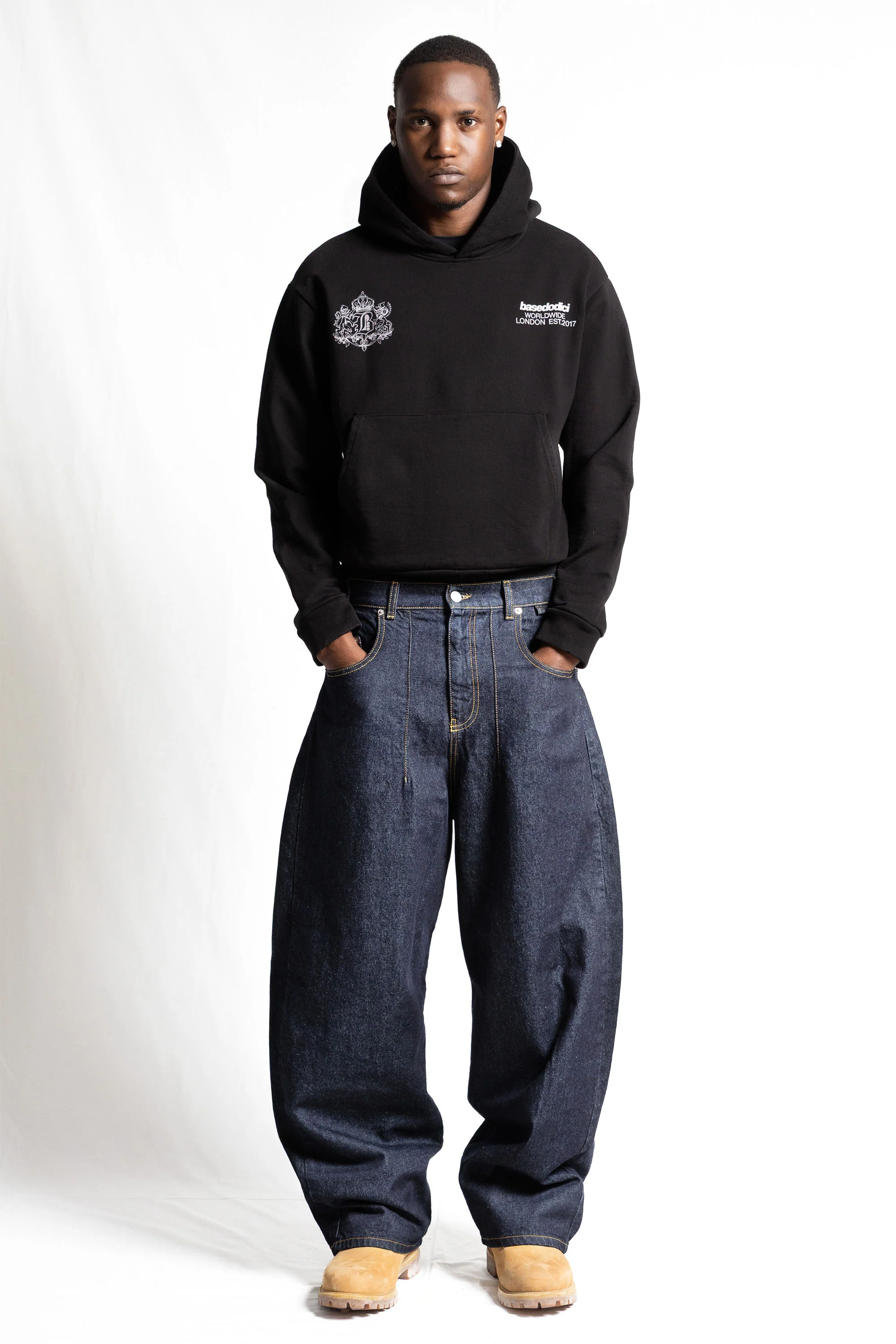Hoodie "RUDEBOY LDN" NotBought Black - Image 6