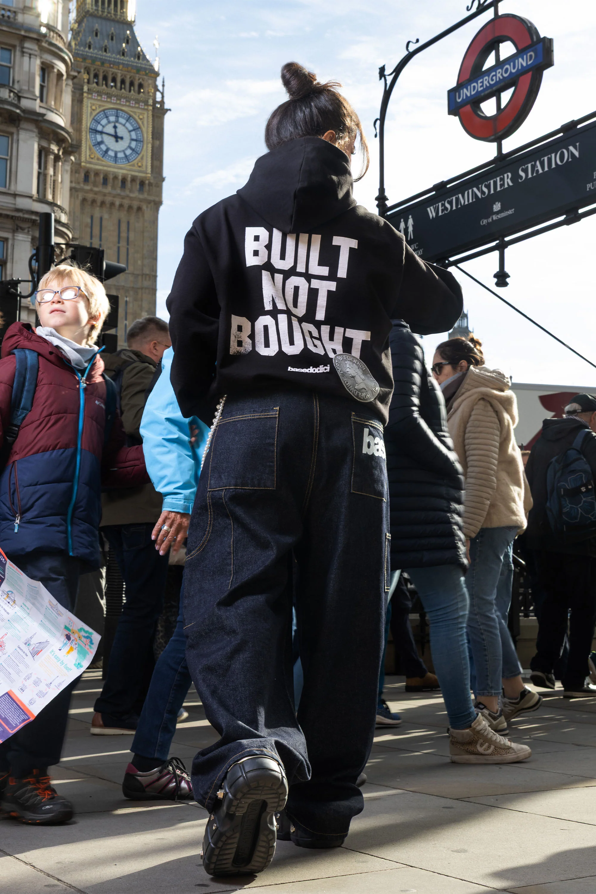 Hoodie "RUDEBOY LDN" NotBought Black - Image 9
