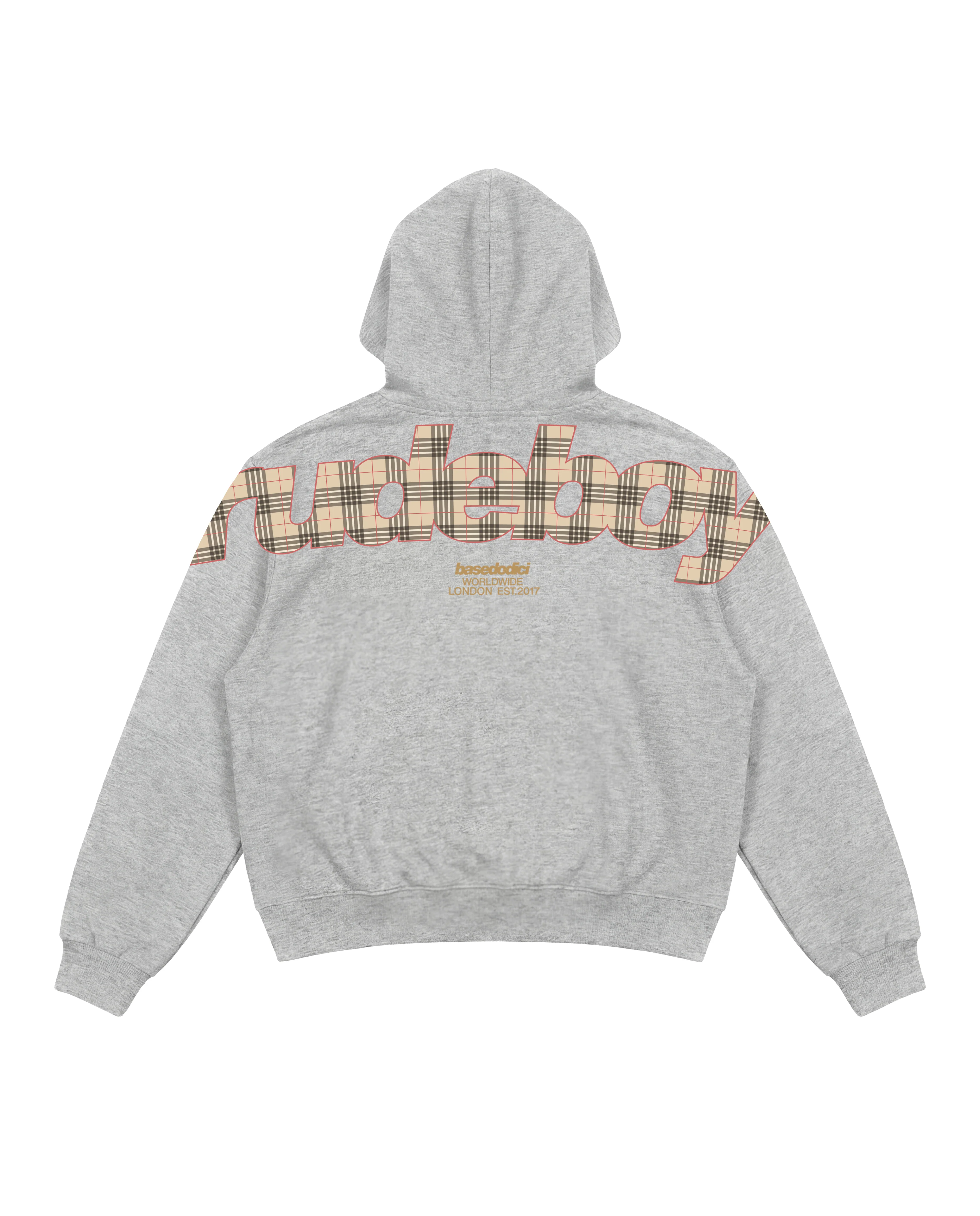 Hoodie "RUDEBOY LDN" RudeBoy AshGrey - Image 2