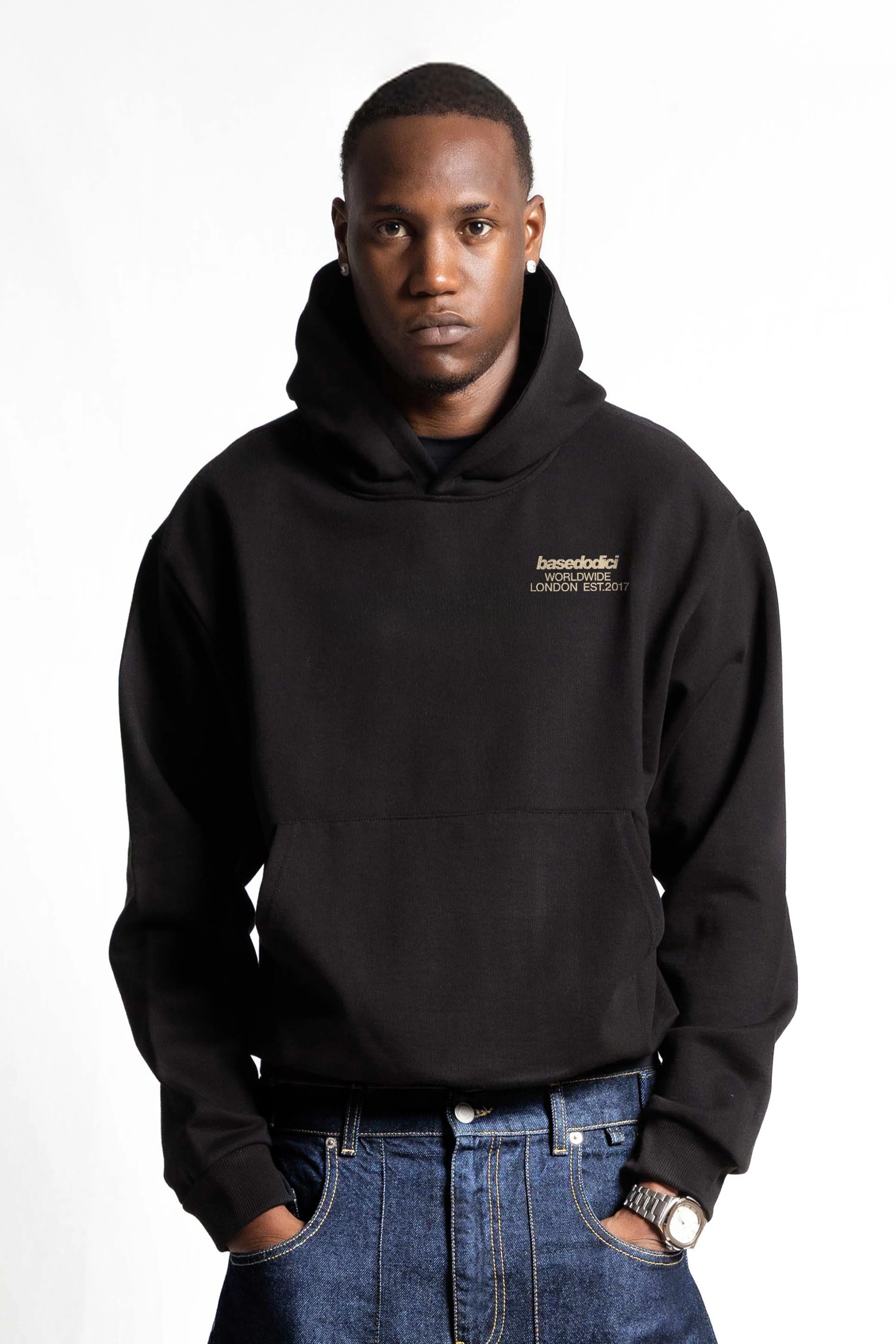Hoodie "RUDEBOY LDN" RudeBoy Black - Image 4