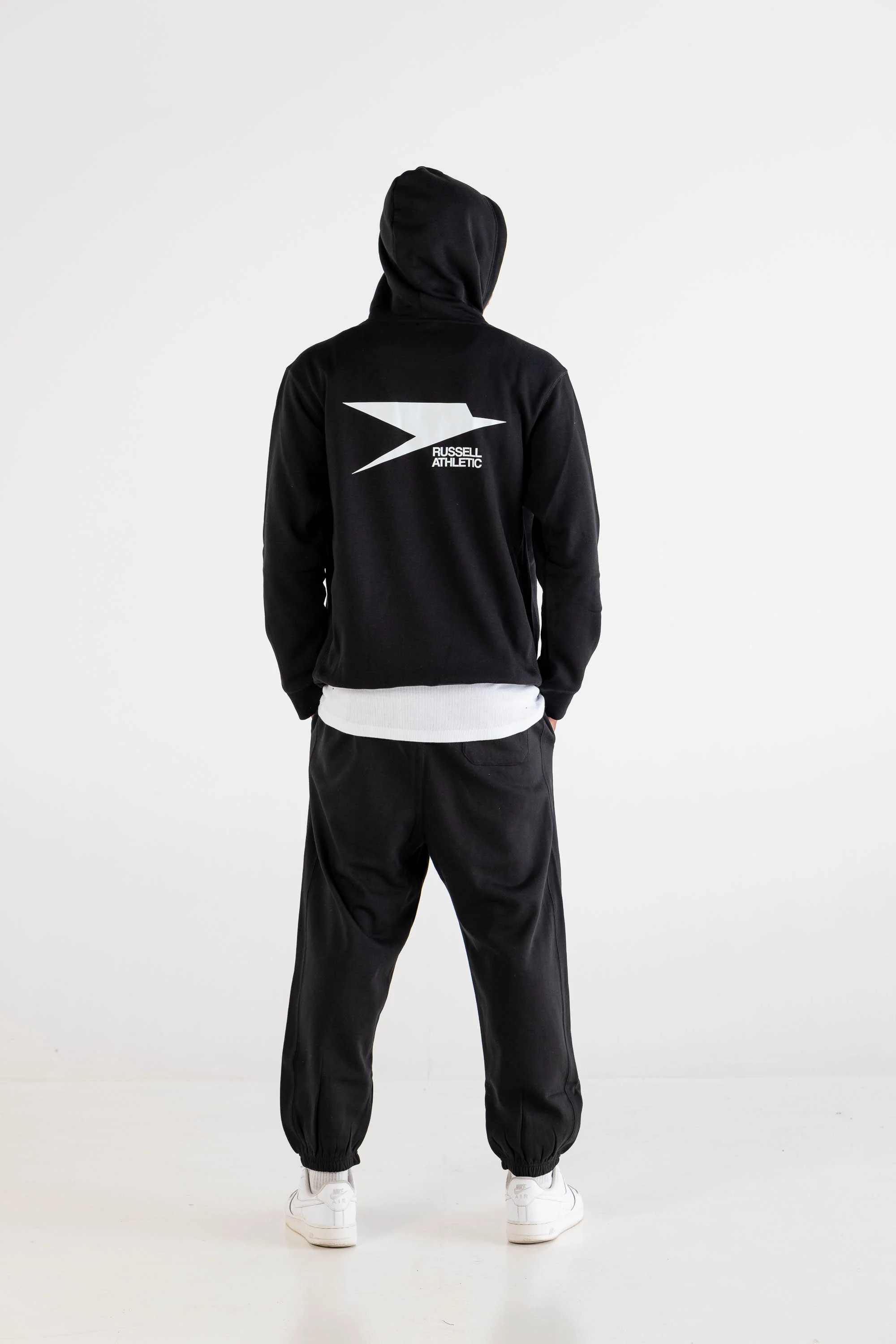 Hoodie “RUSSELLxBASEDODICI" Collab Logo Black - Image 6