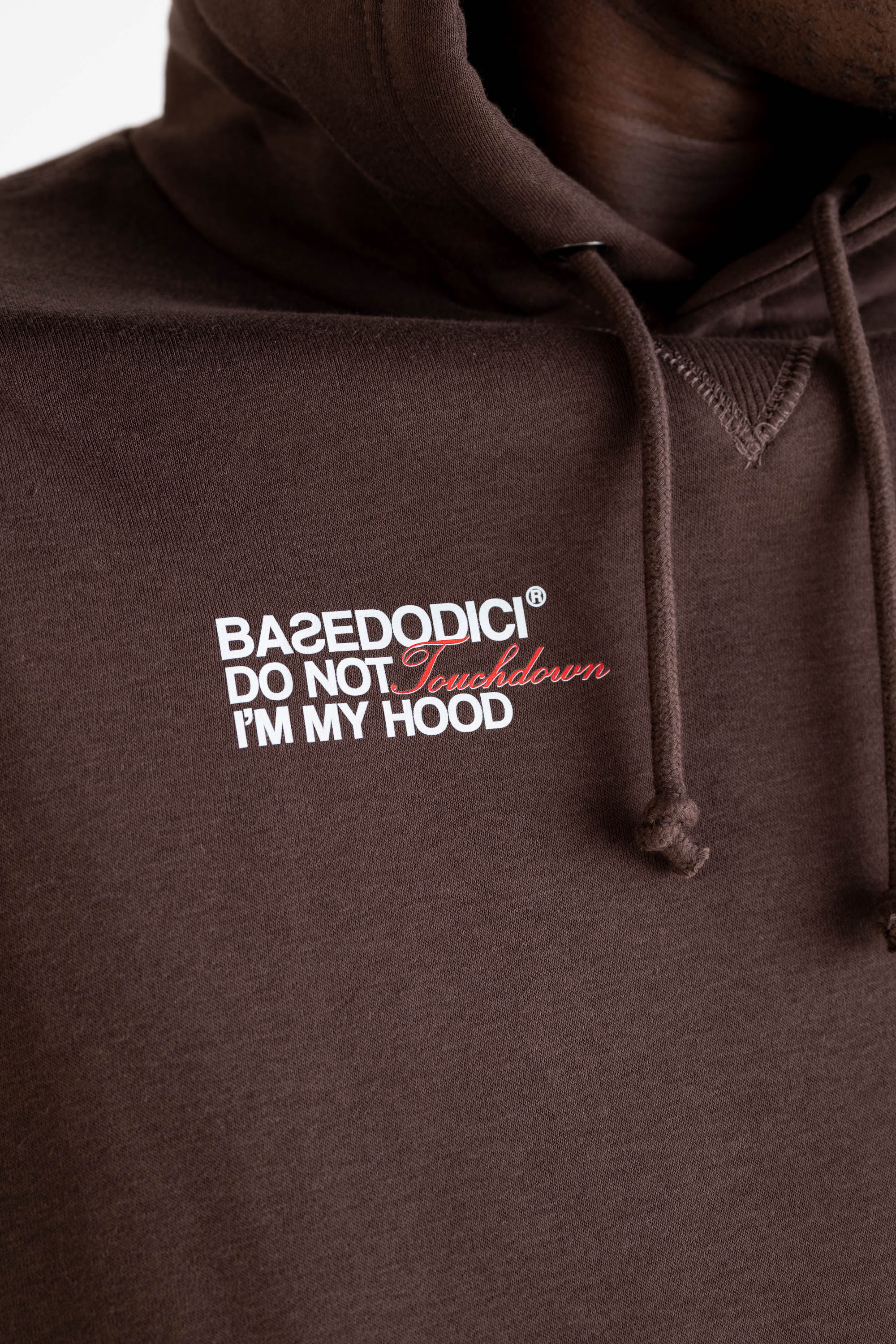 Hoodie “RUSSELLxBASEDODICI" Collab Logo Brown - Image 12