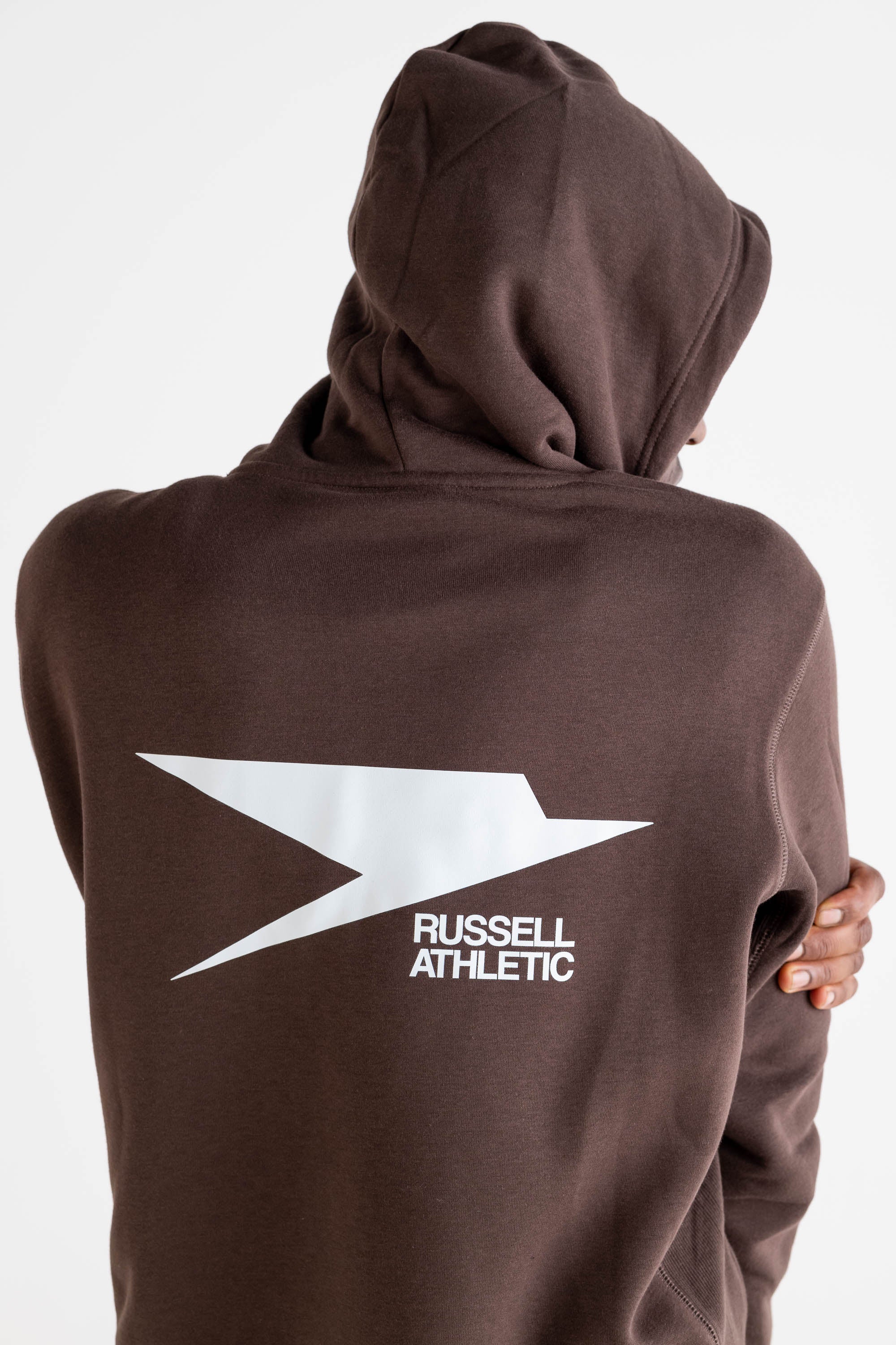 Hoodie “RUSSELLxBASEDODICI" Collab Logo Brown - Image 14