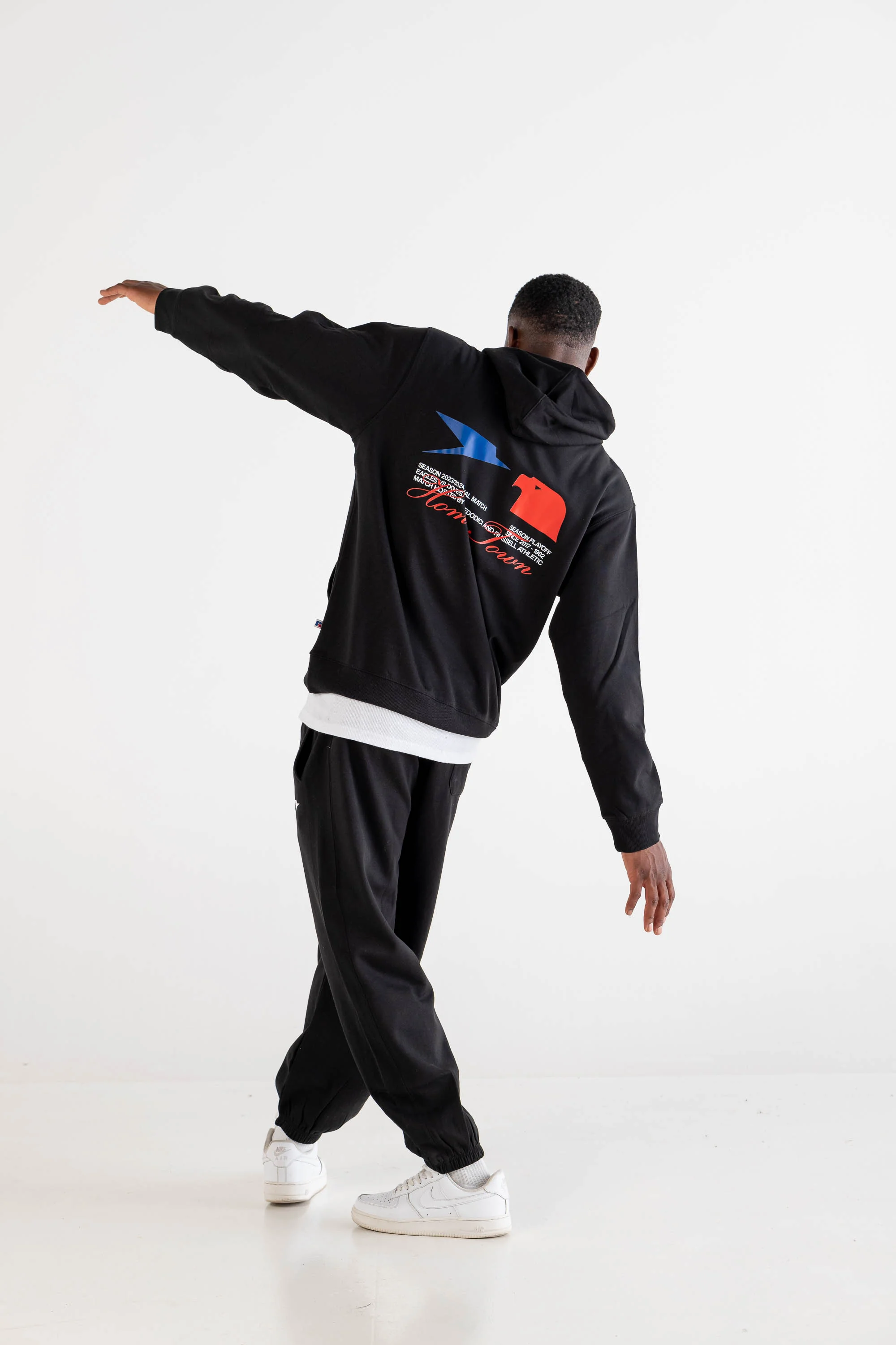Hoodie "RUSSELLxBASEDODICI" Touchdown Black - Image 10