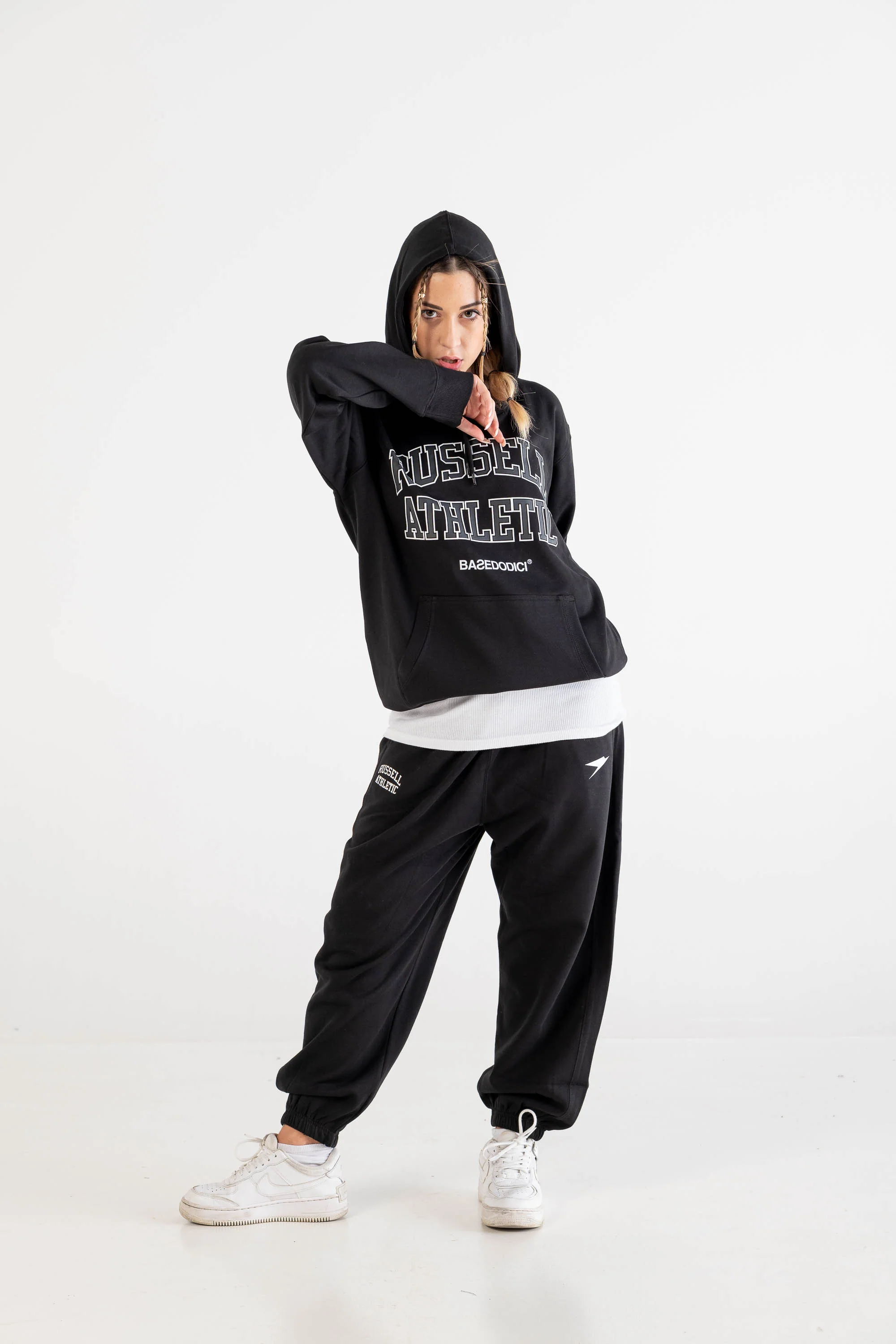 Hoodie "RUSSELLxBASEDODICI" Touchdown Black - Image 9