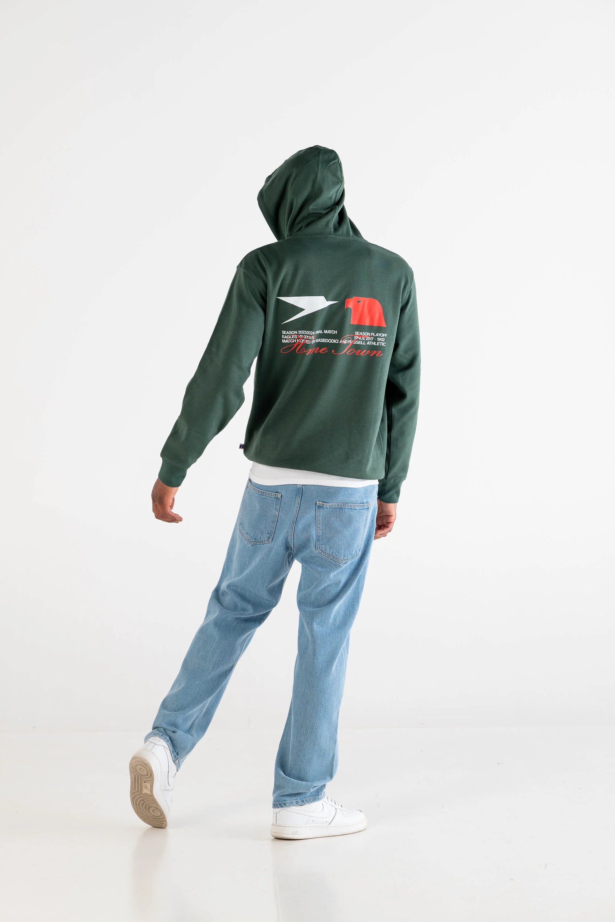 Hoodie "RUSSELLxBASEDODICI" Touchdown Green - Image 10