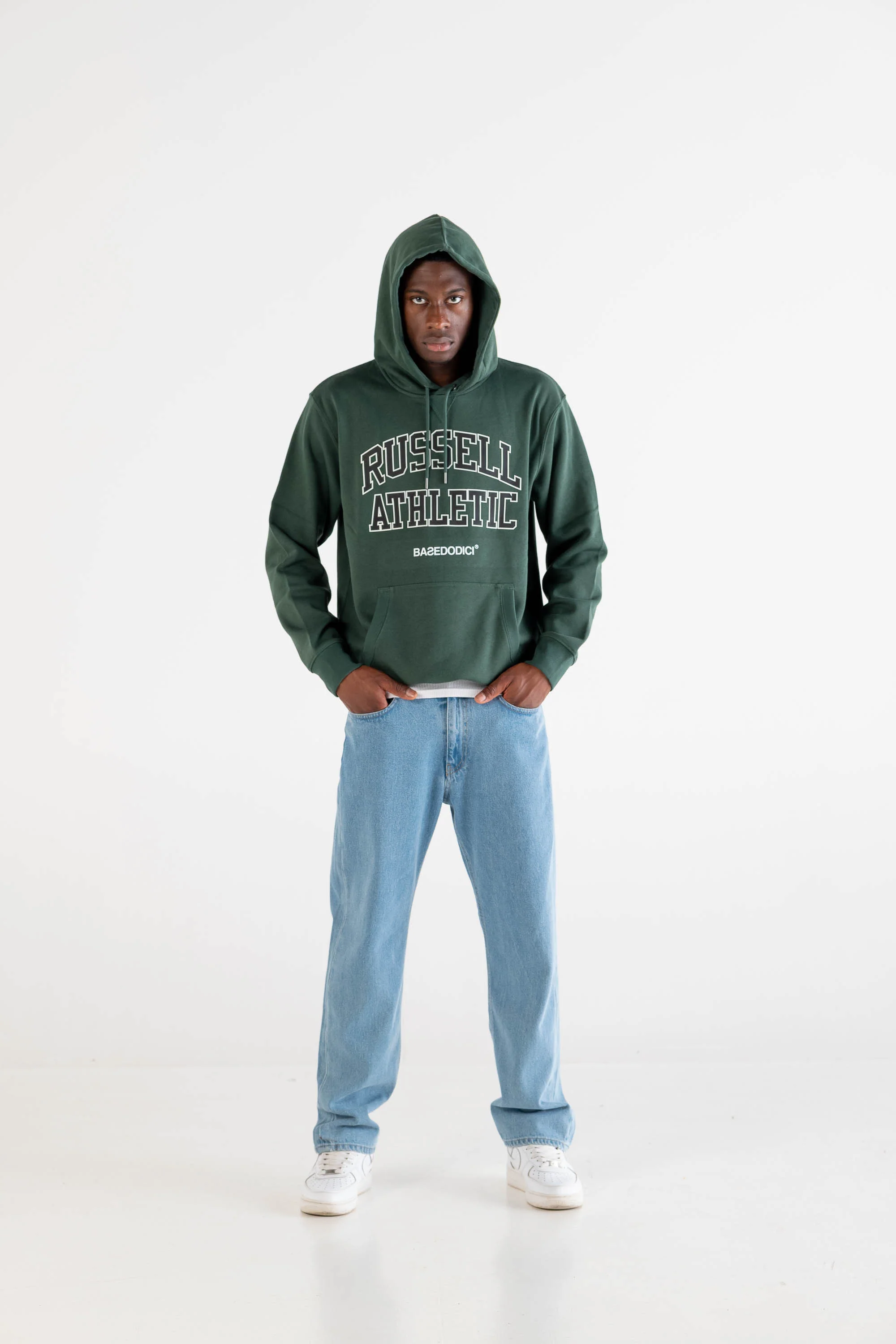 Hoodie "RUSSELLxBASEDODICI" Touchdown Green - Image 4
