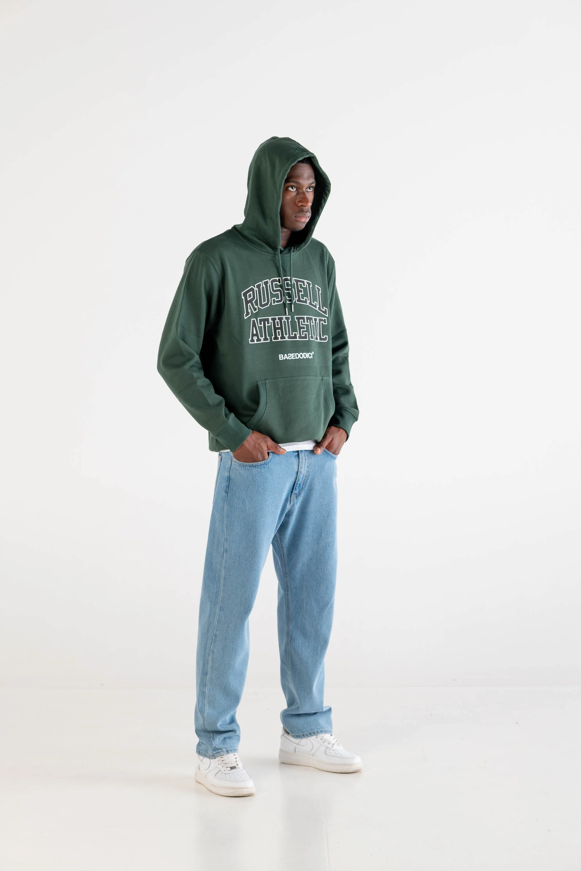 Hoodie "RUSSELLxBASEDODICI" Touchdown Green - Image 5